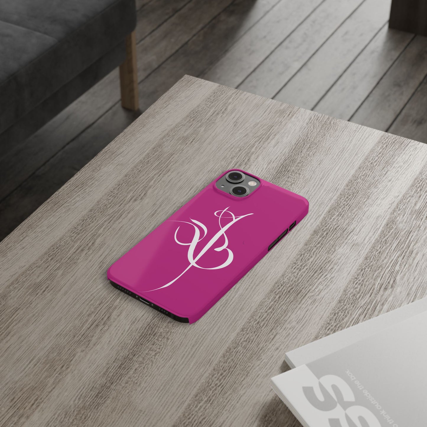 Modern Calligraphy Slim Phone Case -Eshgh (LOVE)