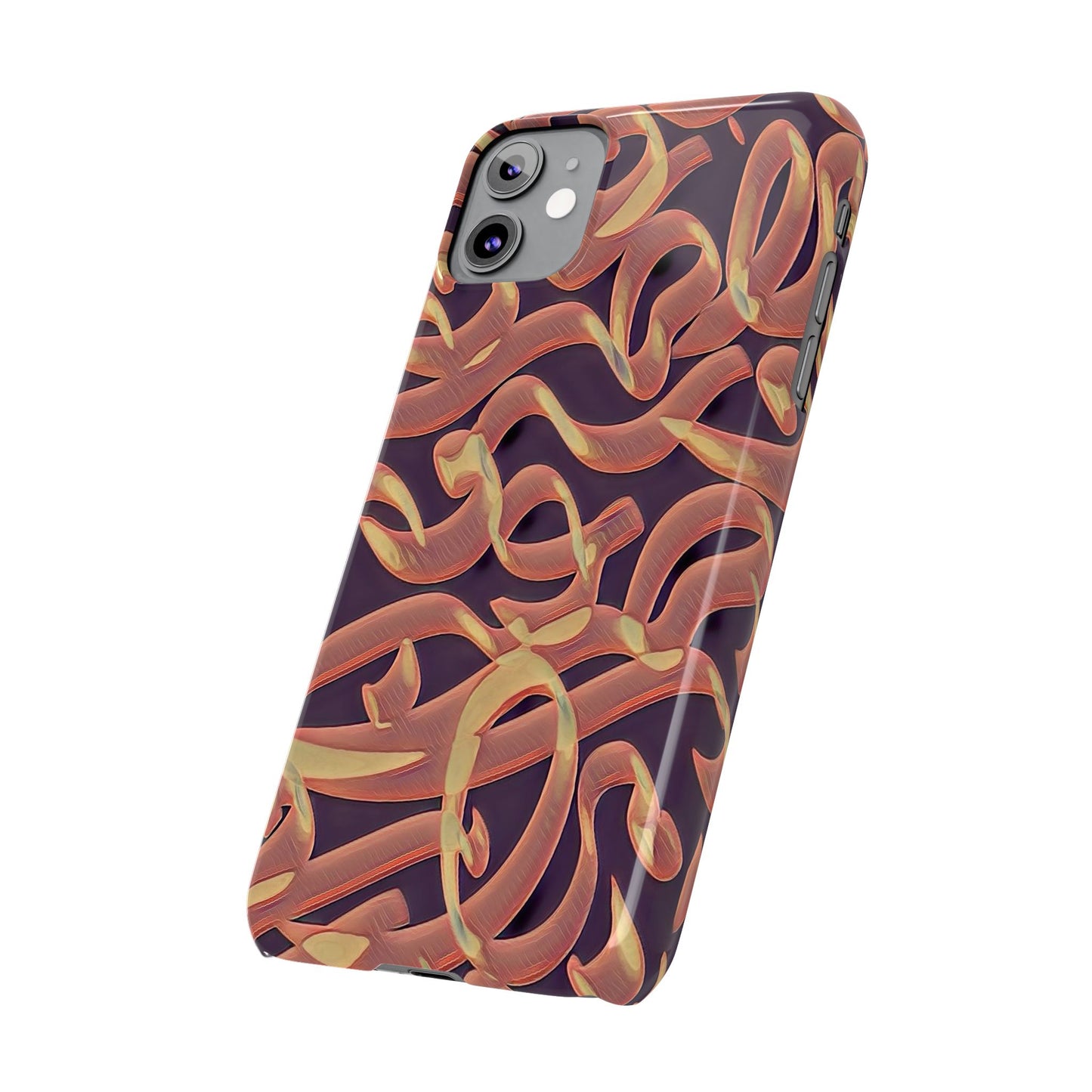 ' Modern Art Slim Phone Case -LOVE I-