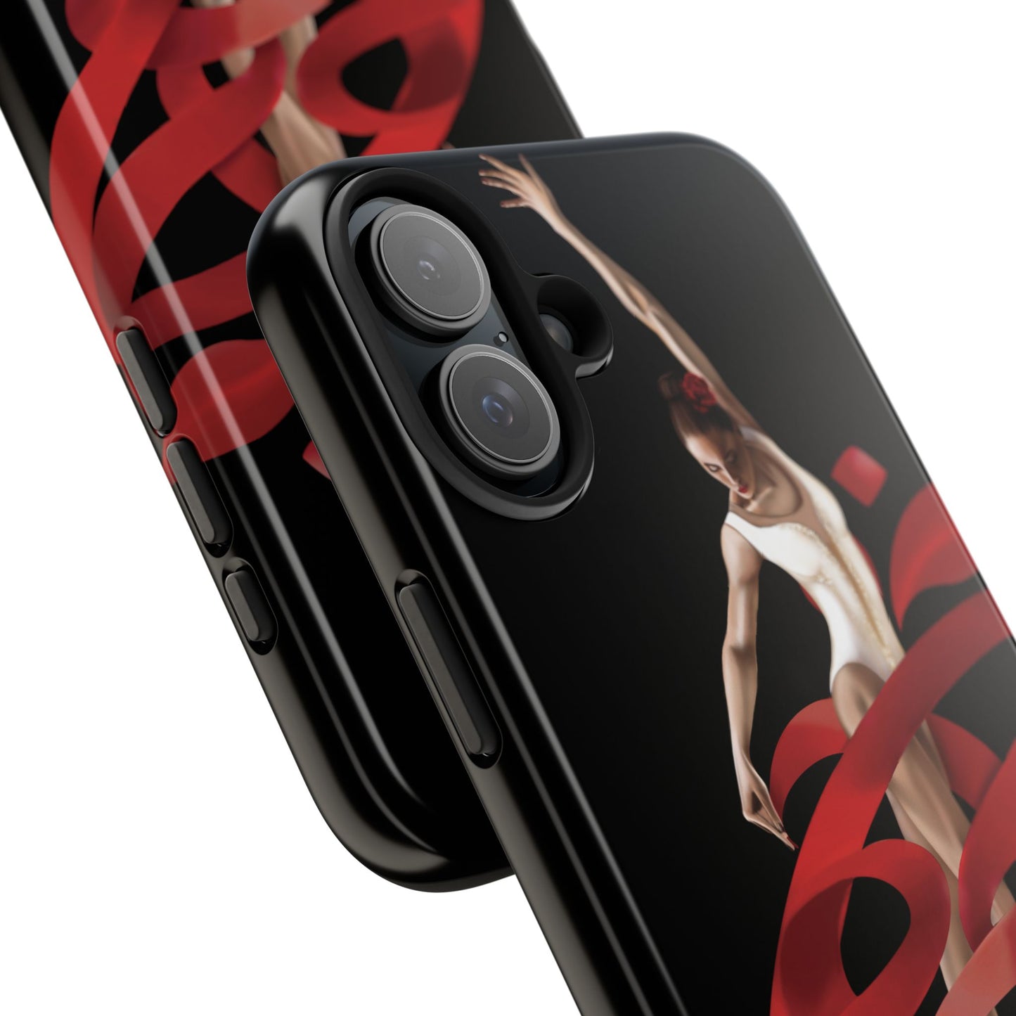Phone Case Persian Calligraphy Rose Ribbon Ballerina