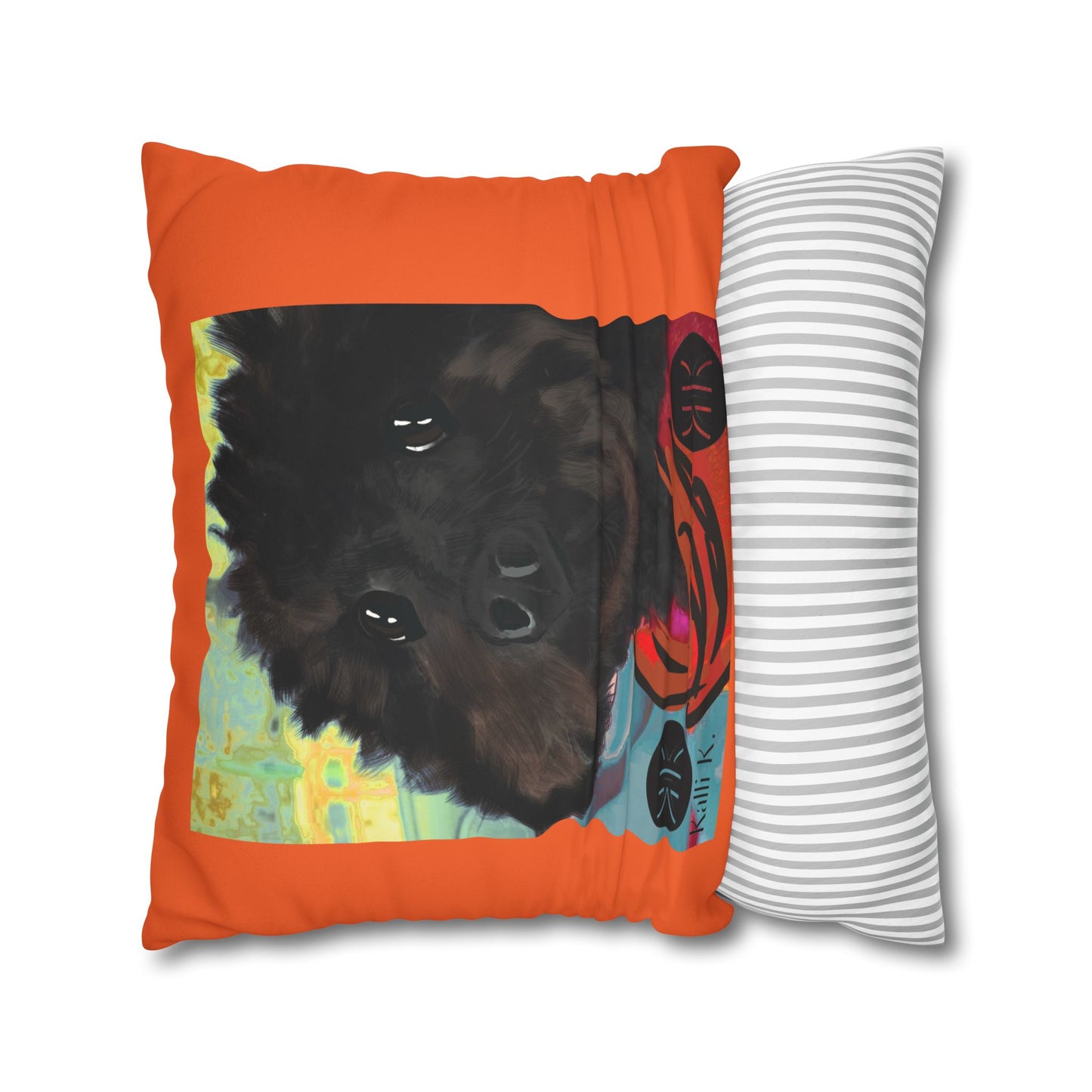 COAL Pillowcase - Modern Art Portrait Watercolour Design