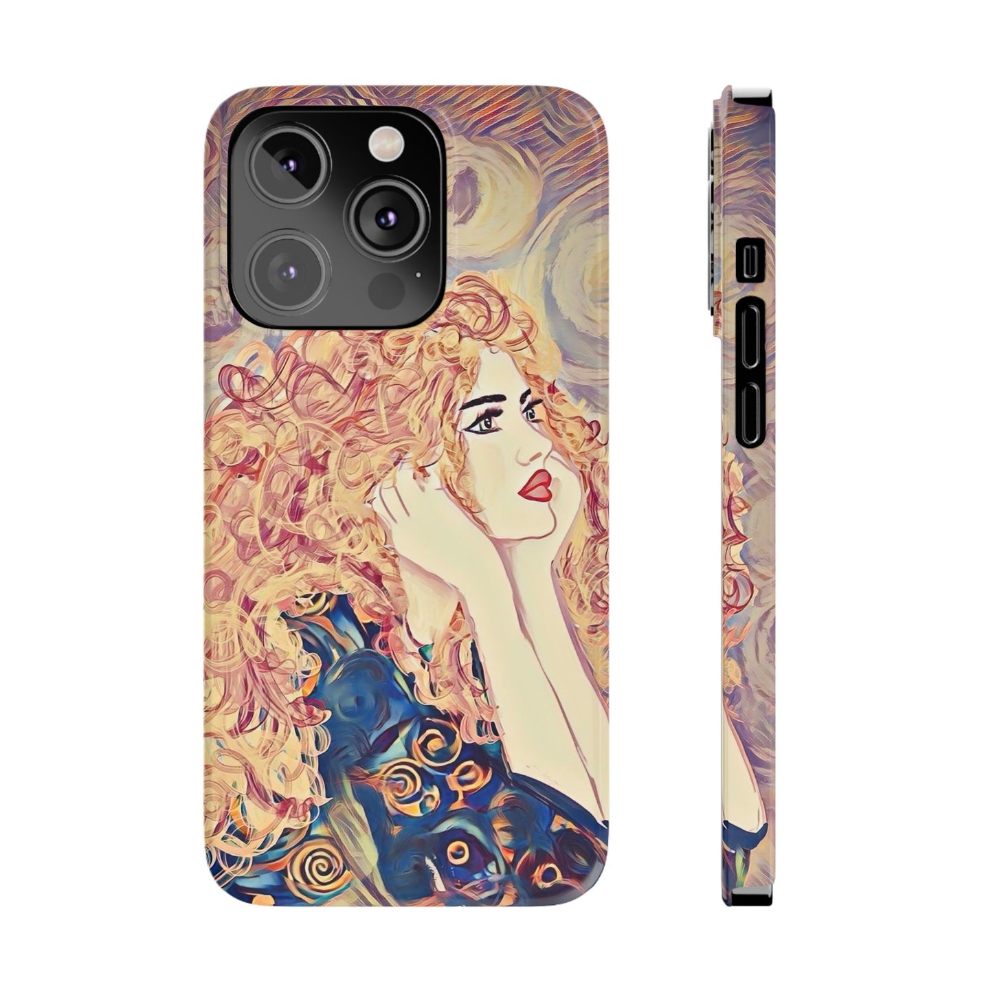 ' Modern Art Slim Phone Case -LOVE,