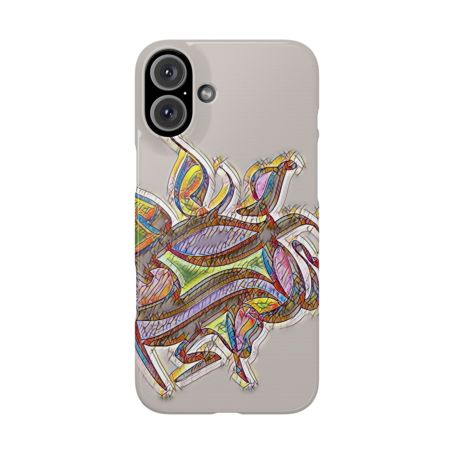 ' Modern Art Slim Phone Case -LOVE