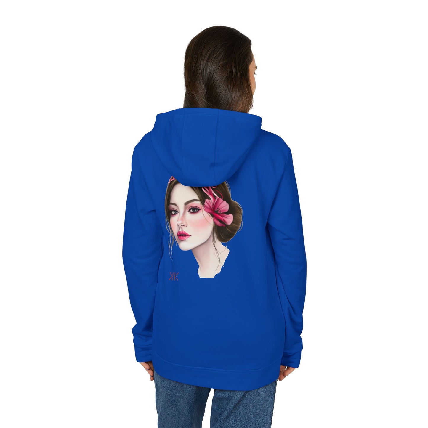 Kalli K X Adidas Unisex Fleece Hoodie- calligraphy headband