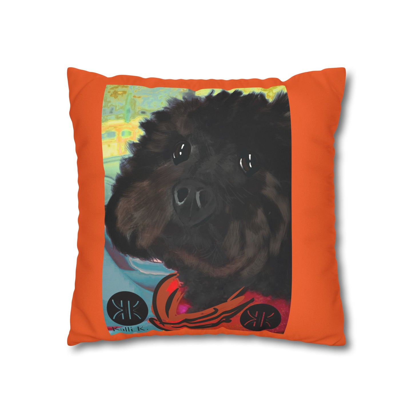 COAL Pillowcase - Modern Art Portrait Watercolour Design