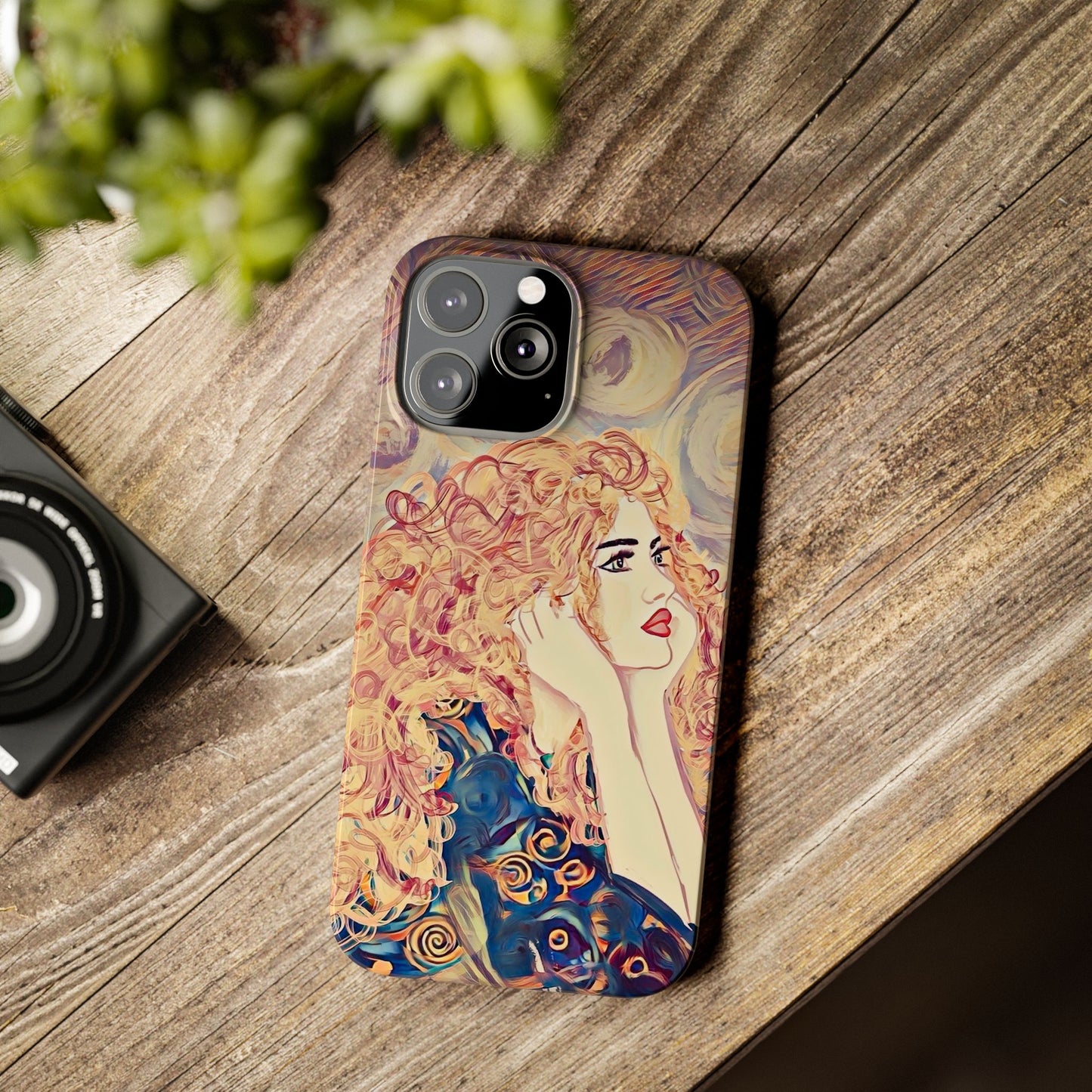 ' Modern Art Slim Phone Case -LOVE,