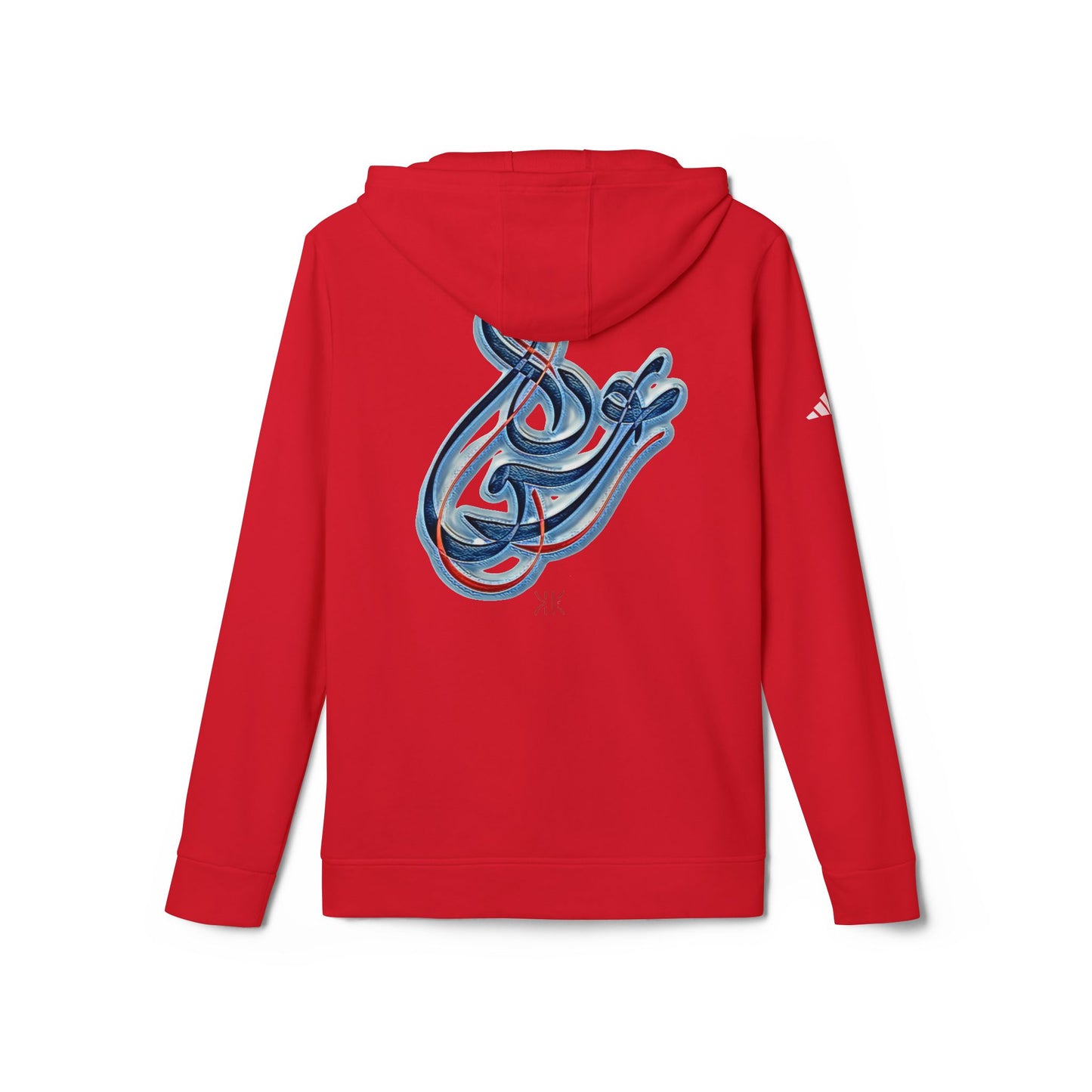 Kalli K X Adidas Unisex Fleece Hoodie-Modern Calligraphy LOVE