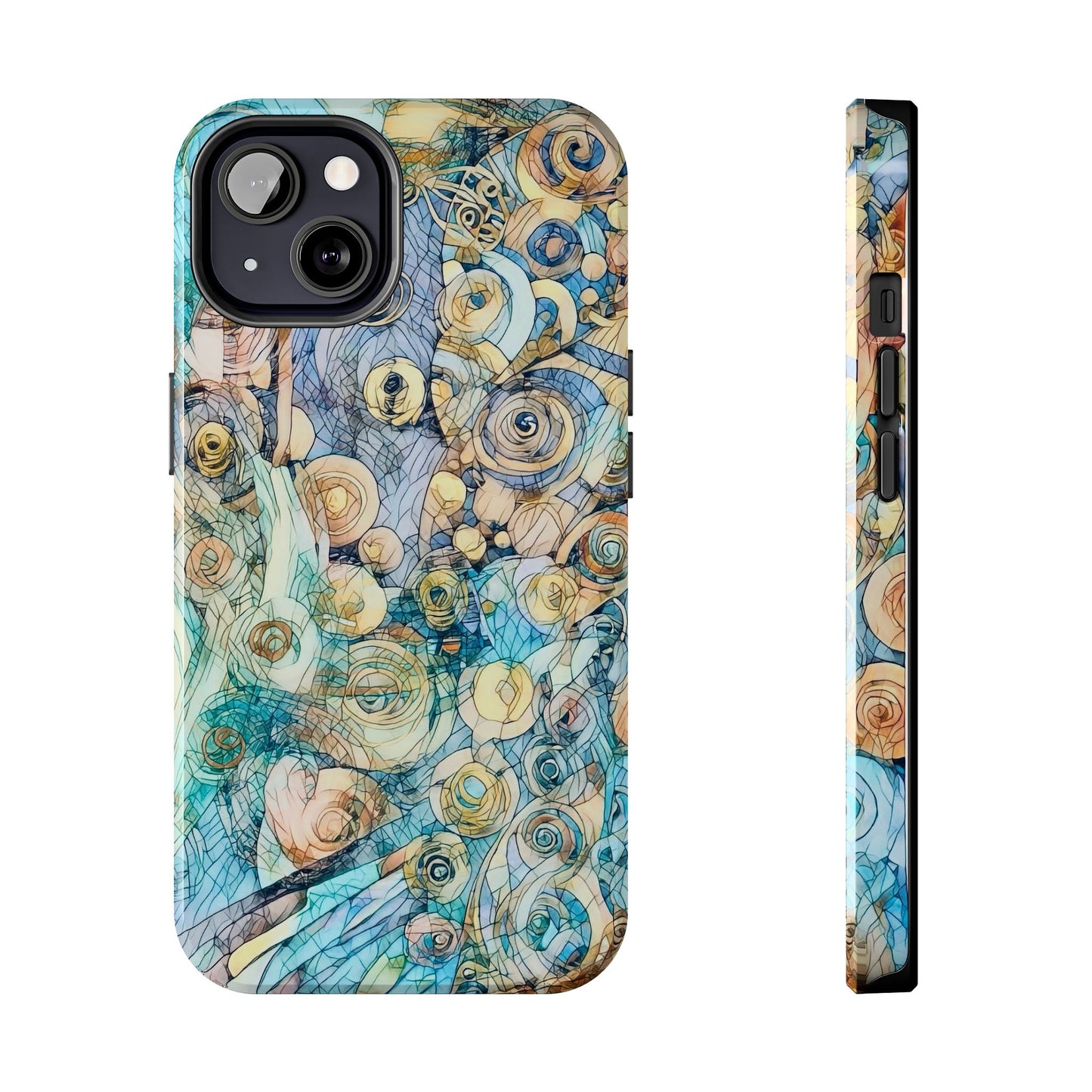 Golden Swirls Phone Case
