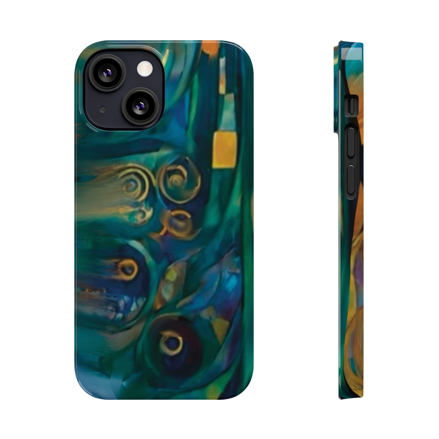 ' Modern Art Slim Phone Case -LOVE I-
