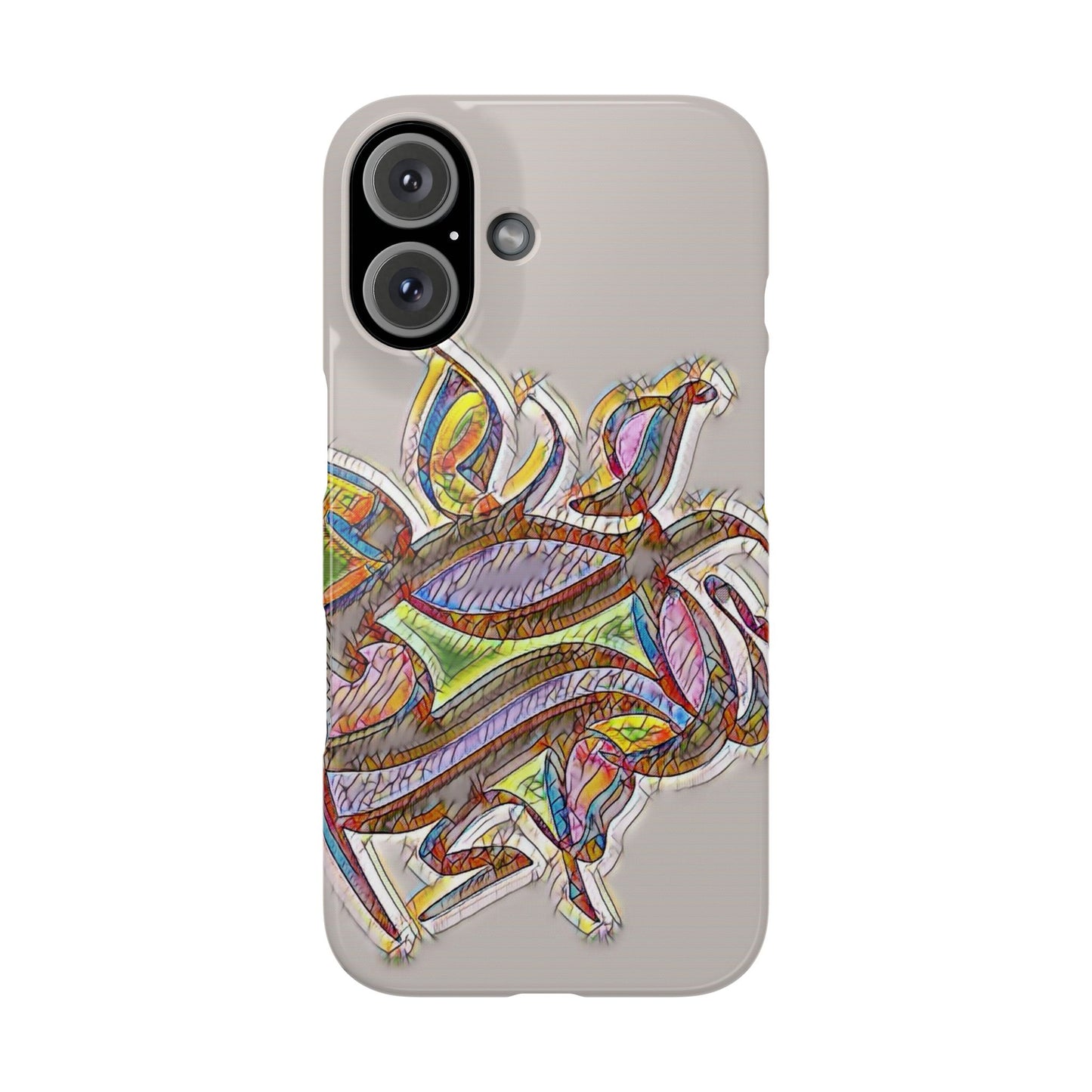 ' Modern Art Slim Phone Case -LOVE