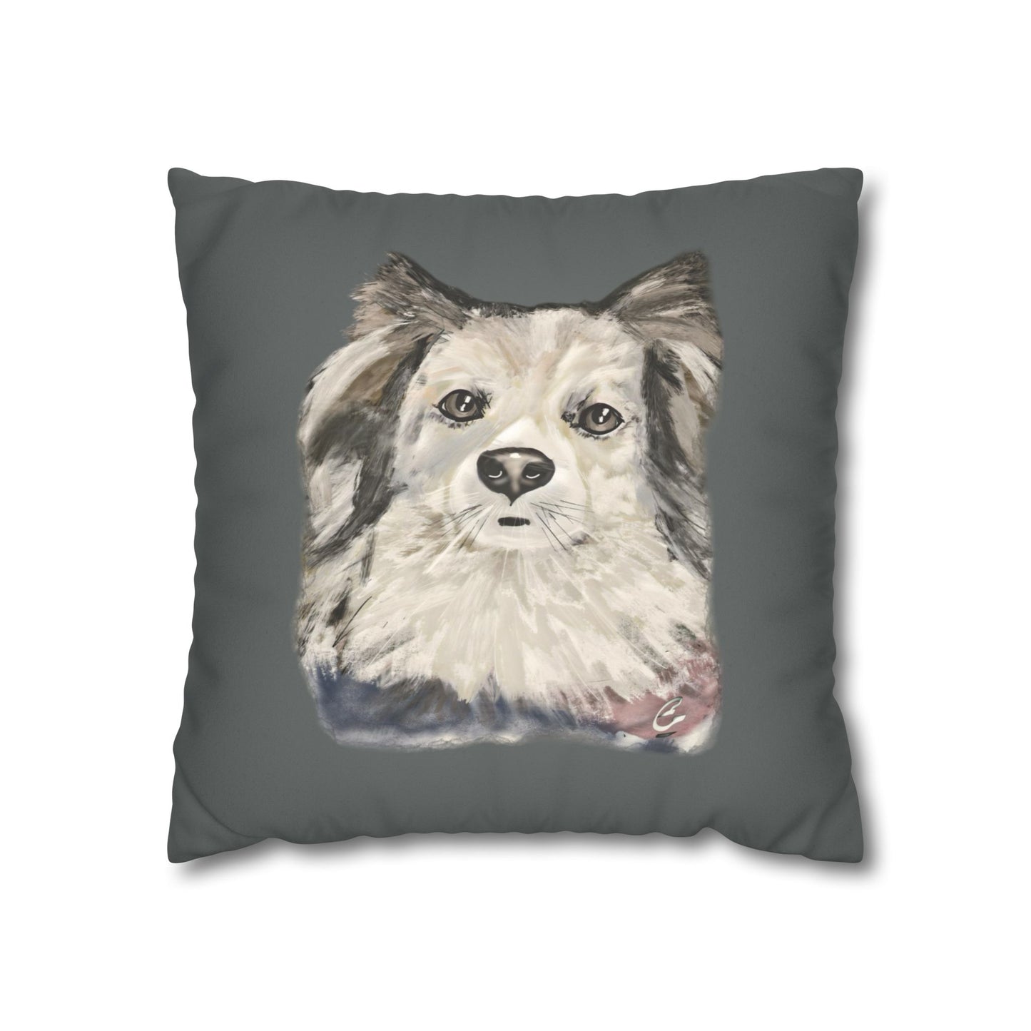 Dog Faux Suede Pillowcase - Pet Home Design