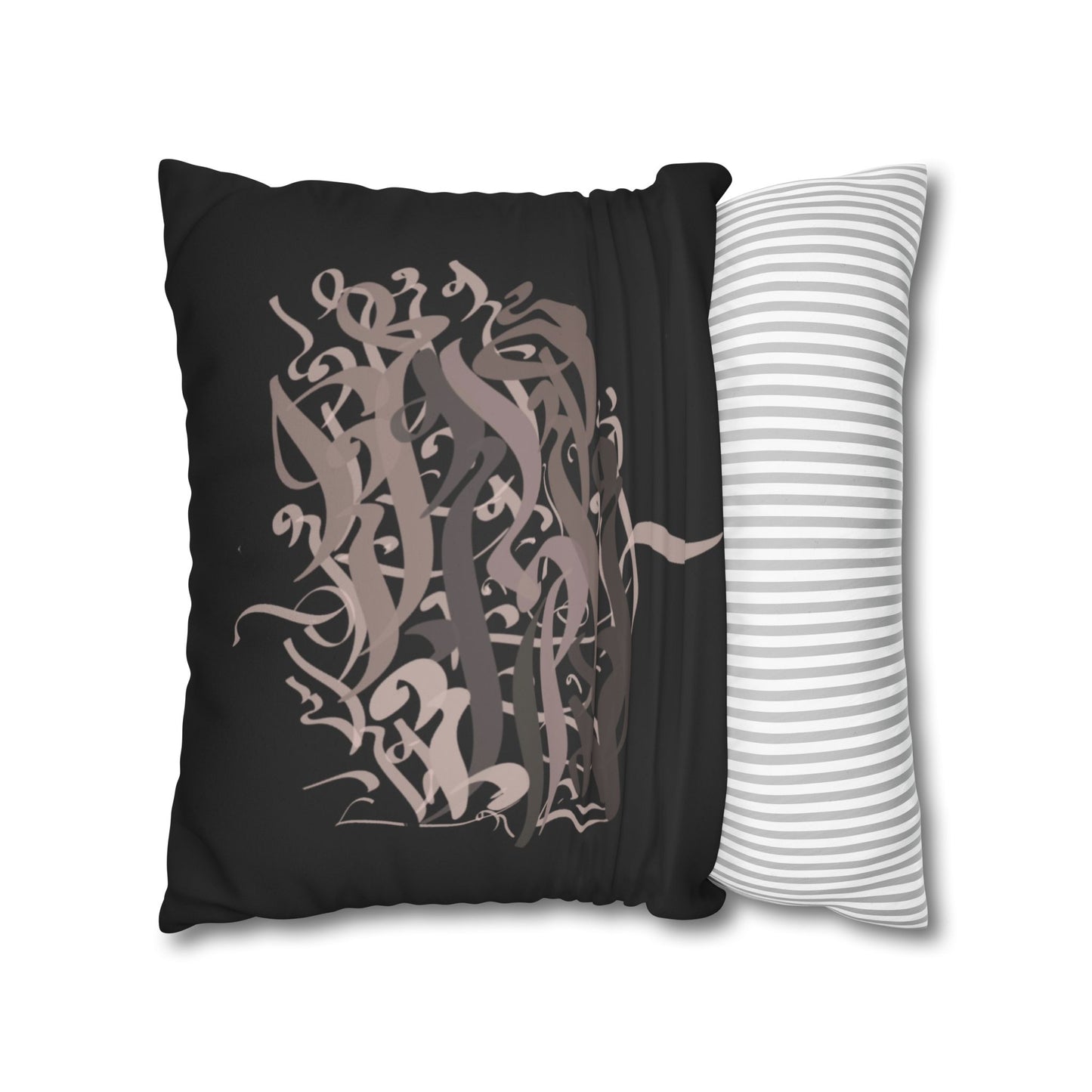 Square Pillowcase - Persian Calligraphy, Modern Handwriting Design