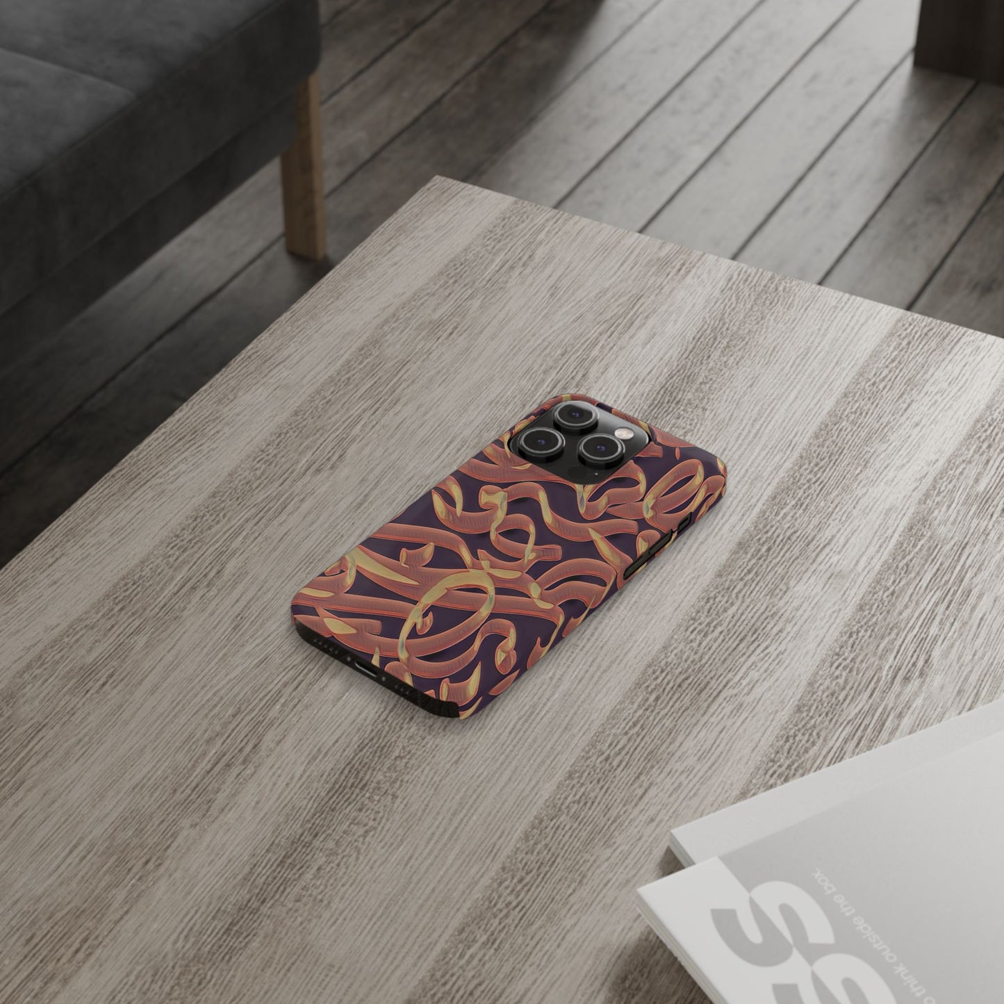 ' Modern Art Slim Phone Case -LOVE I-