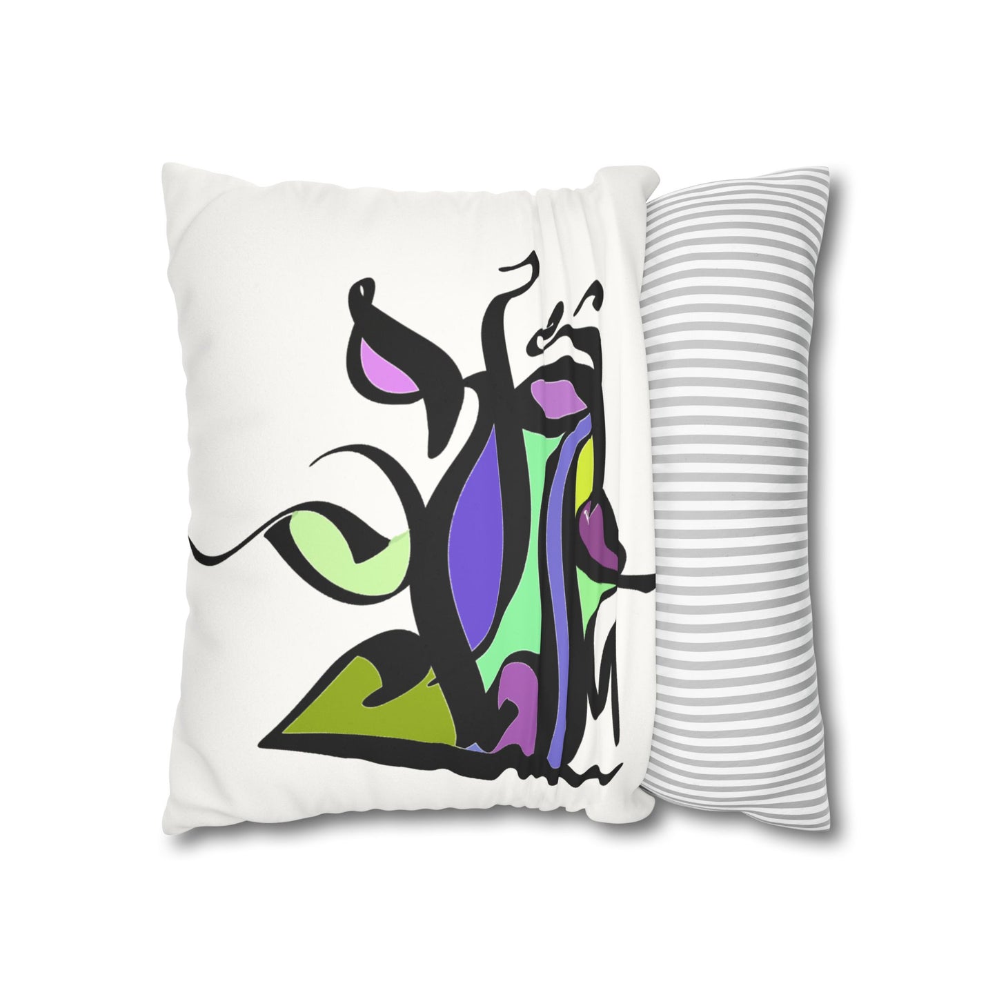 Square Pillowcase - Persian Calligraphy, Modern Handwriting Design