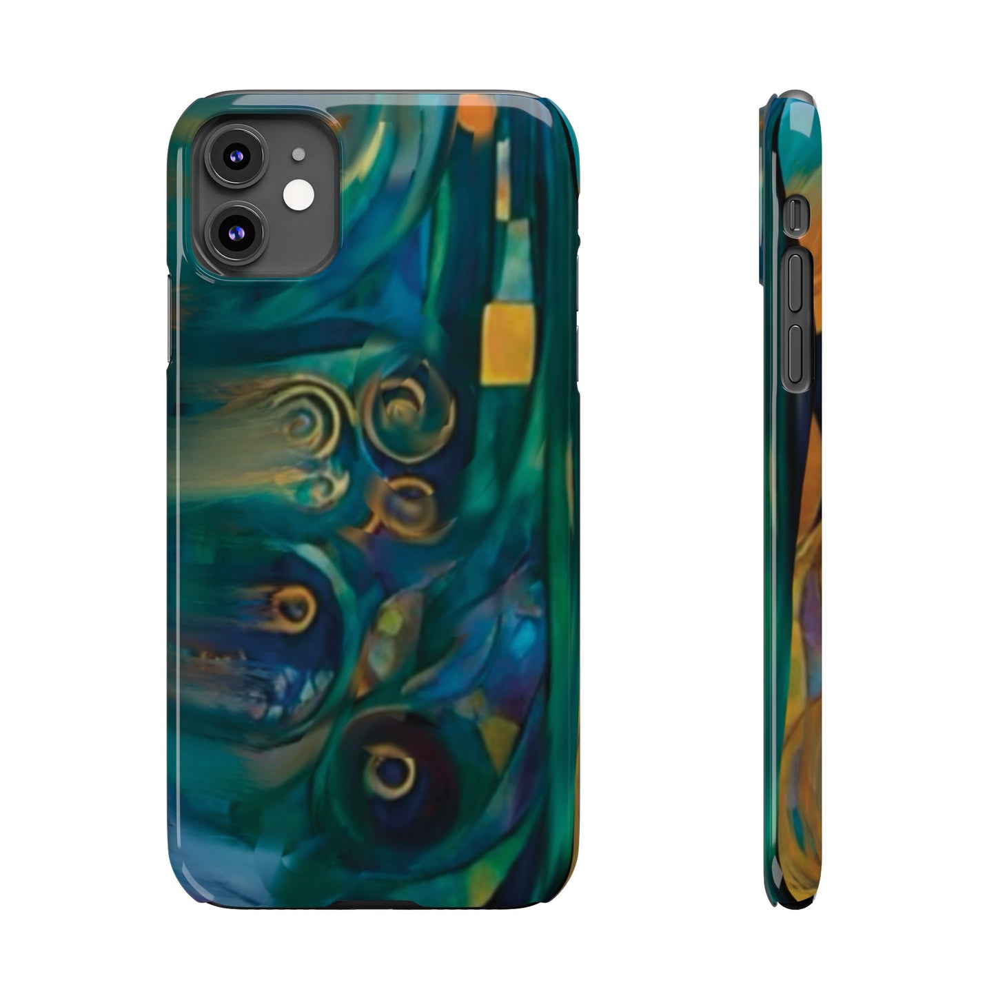 ' Modern Art Slim Phone Case -LOVE I-