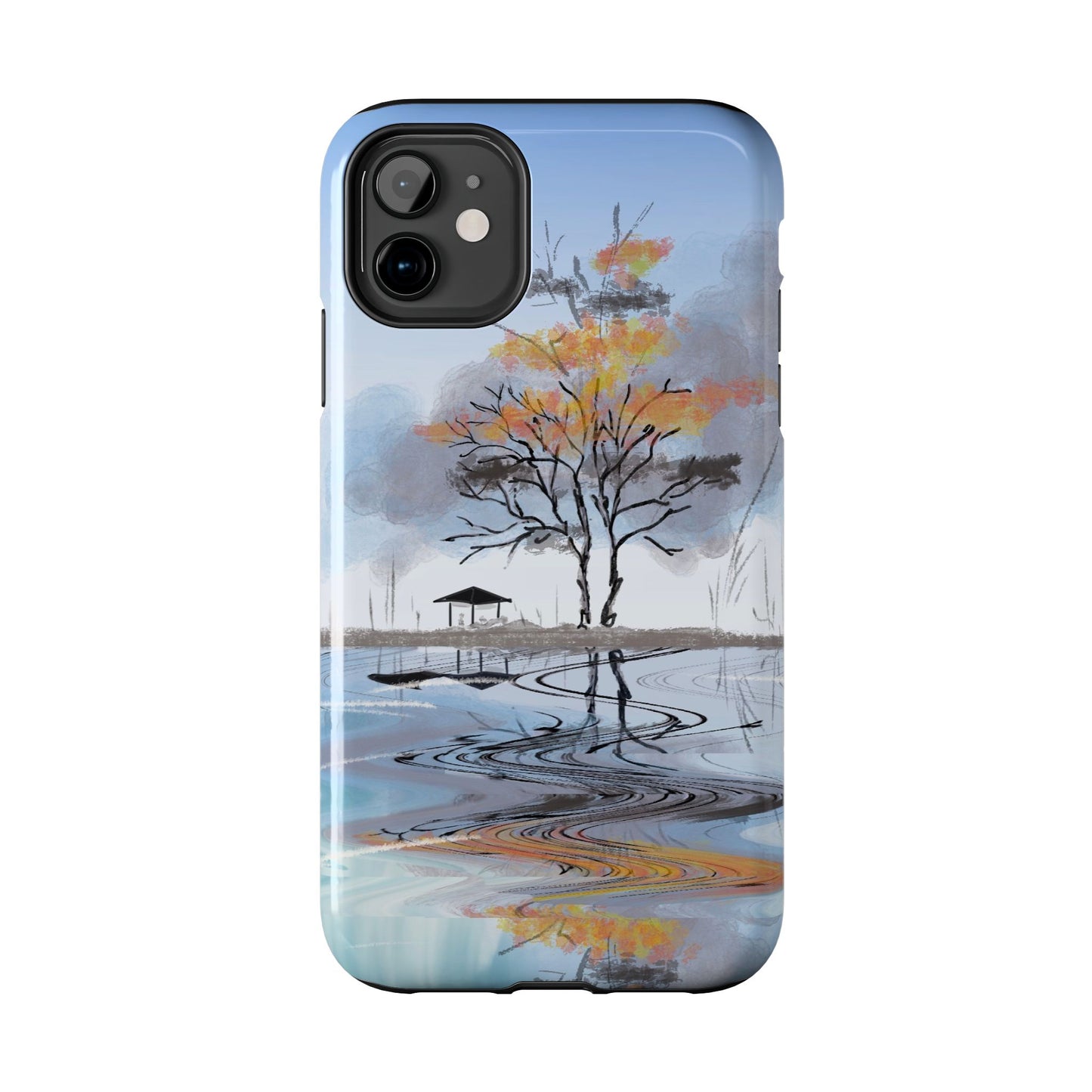 Serenity Phone Case Persian Calligraphy Art.