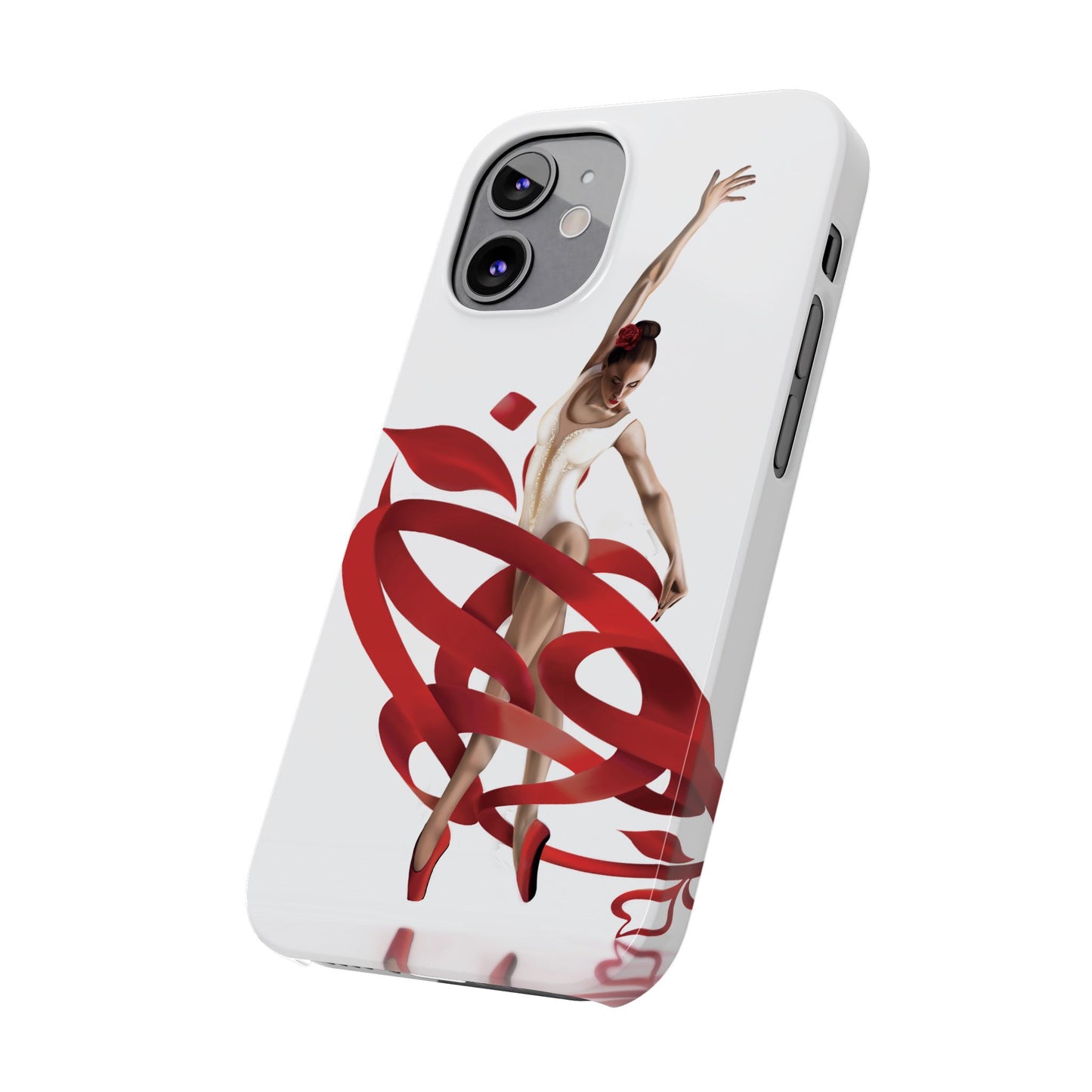 Elegant Ballet Dancer Ribbon Slim Phone Case - Perfect for Dance Lovers