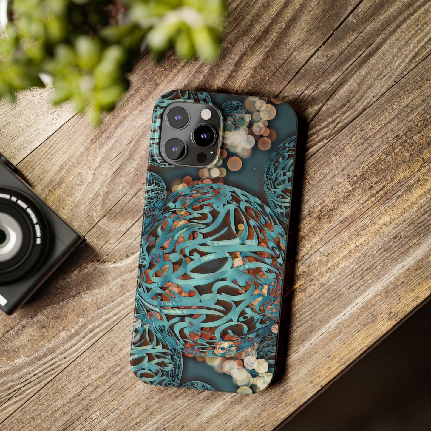 ' Modern Art Slim Phone Case -LOVE