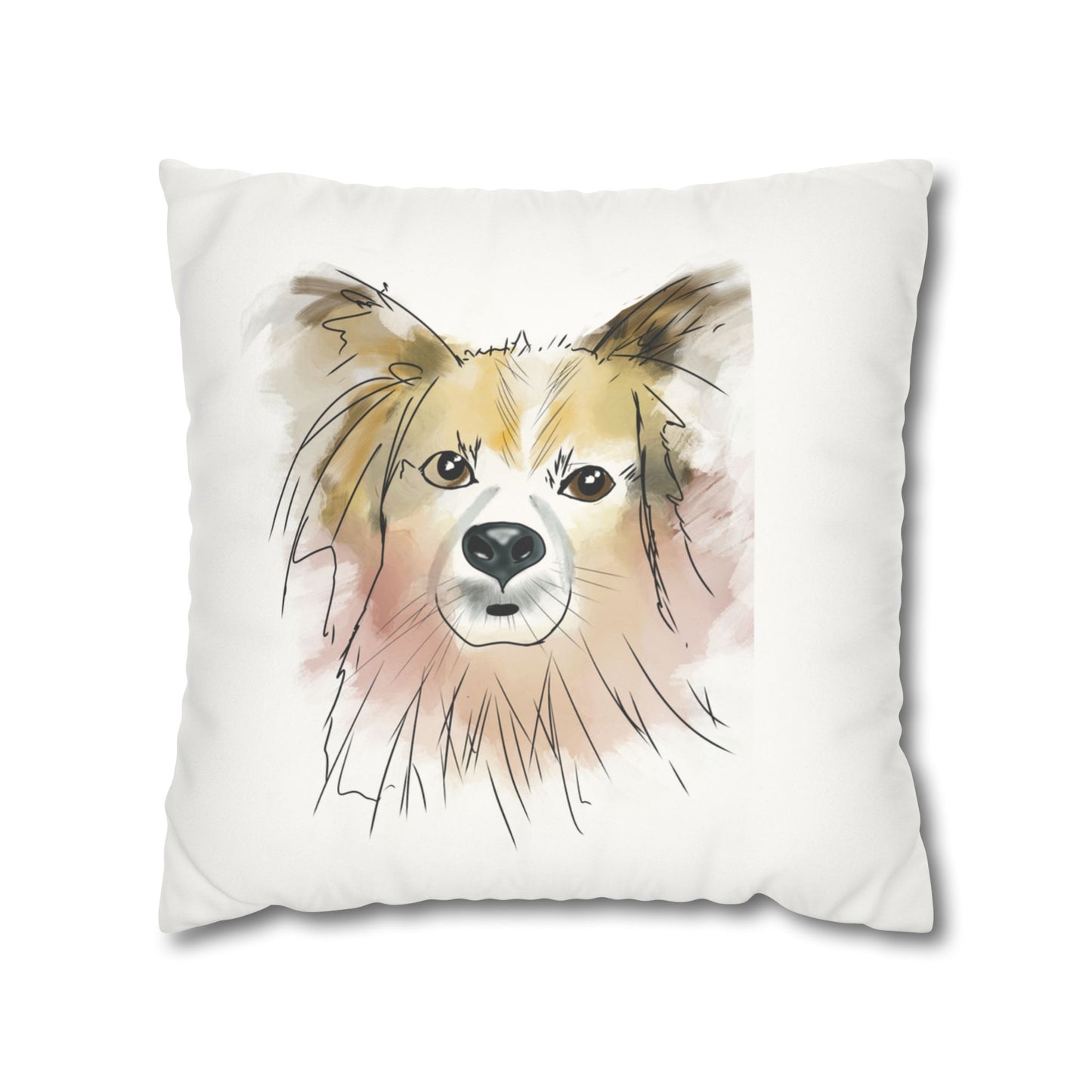 Puppy Faux Suede Pillowcase - Pet Home Design