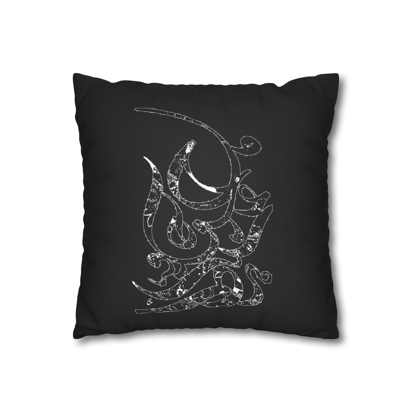 Persian Calligraphy beauty Faux Suede Square Pillow Cover