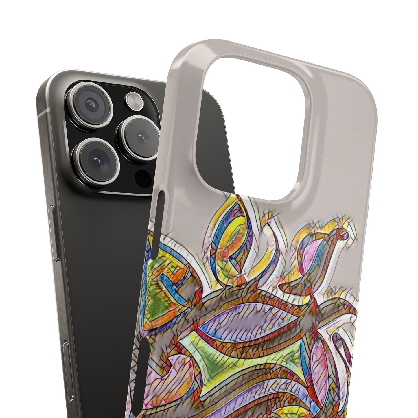 ' Modern Art Slim Phone Case -LOVE