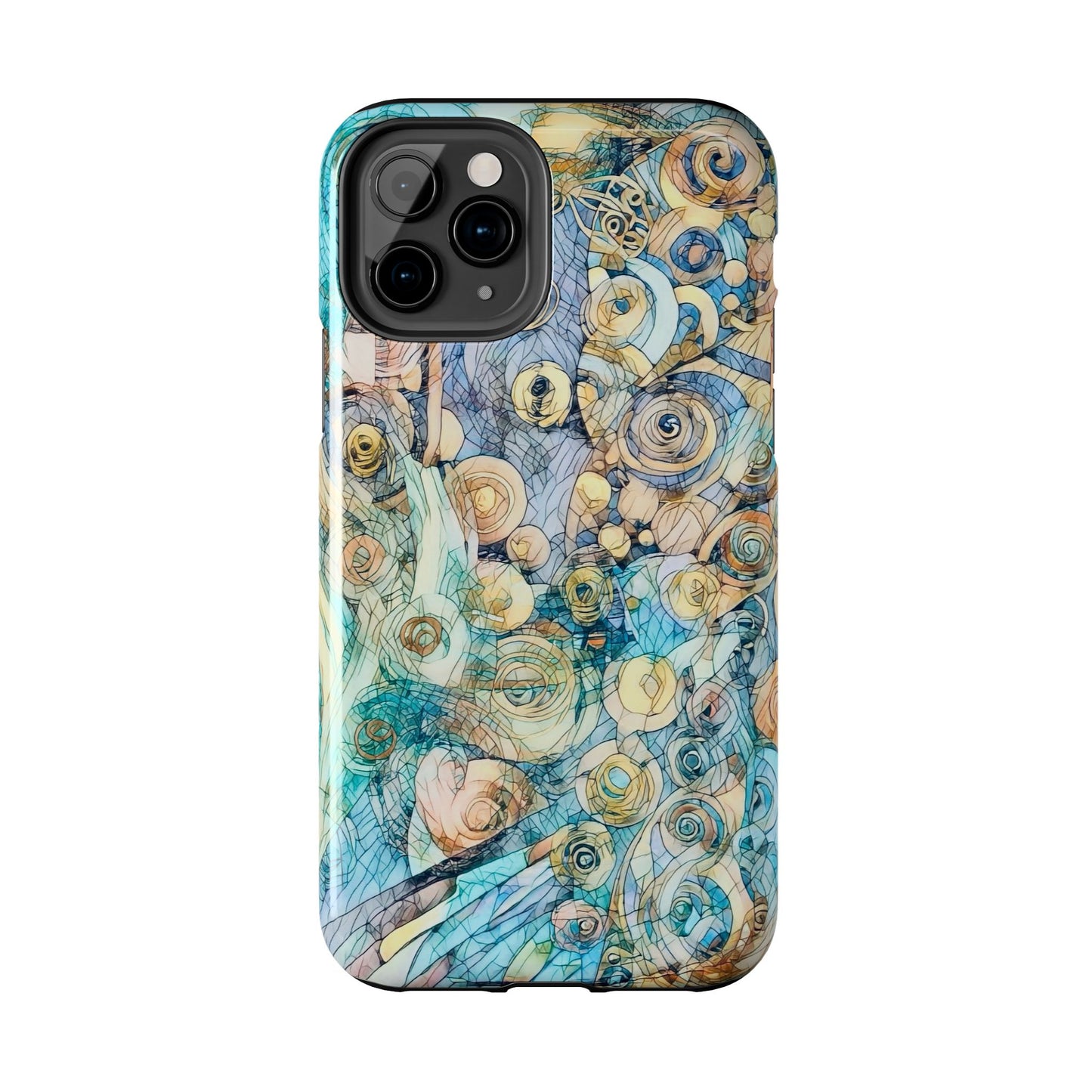 Golden Swirls Phone Case