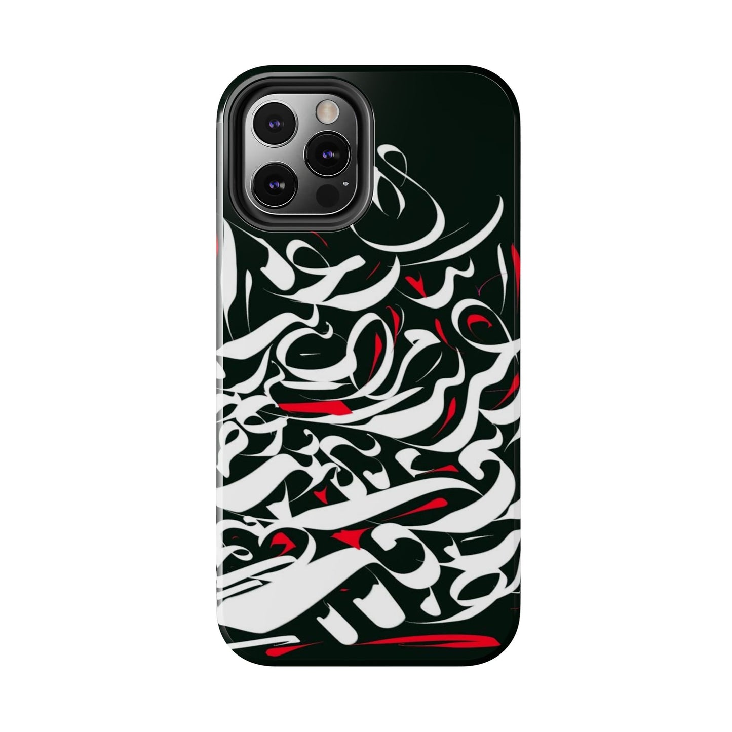Phone Case Calligraphy Red Black White Tough Phone Case