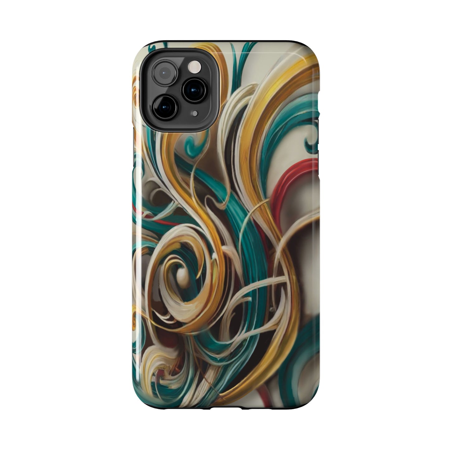 Marble Abstract Phone Case Calligraphy