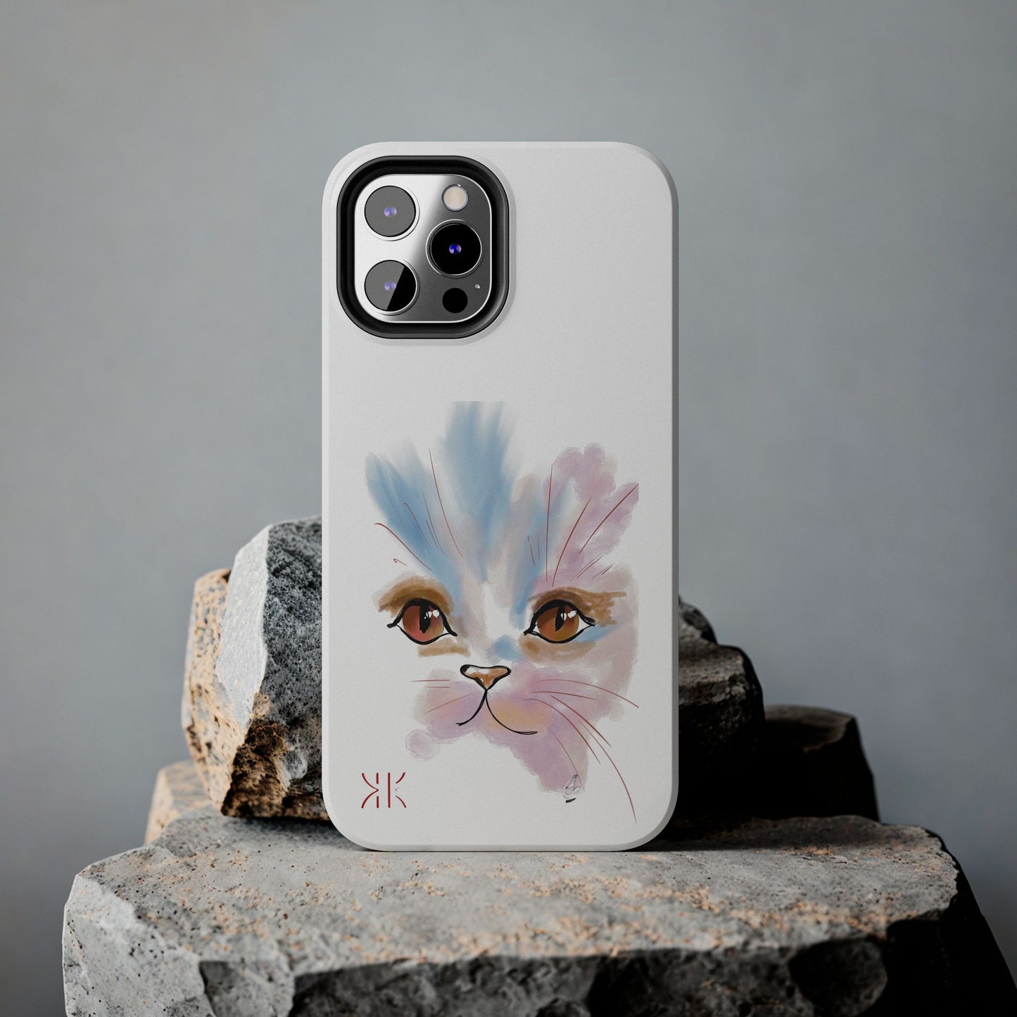 Cat Watercolour Tough Phone Case /