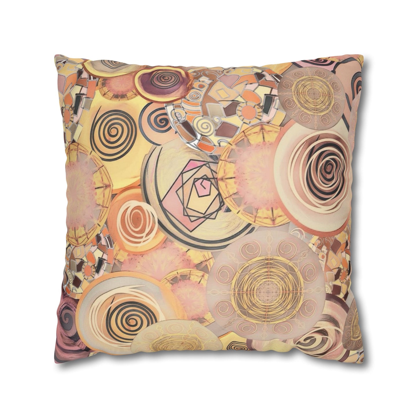 Modern art inspired beauty Faux Suede Square Pillow Cover