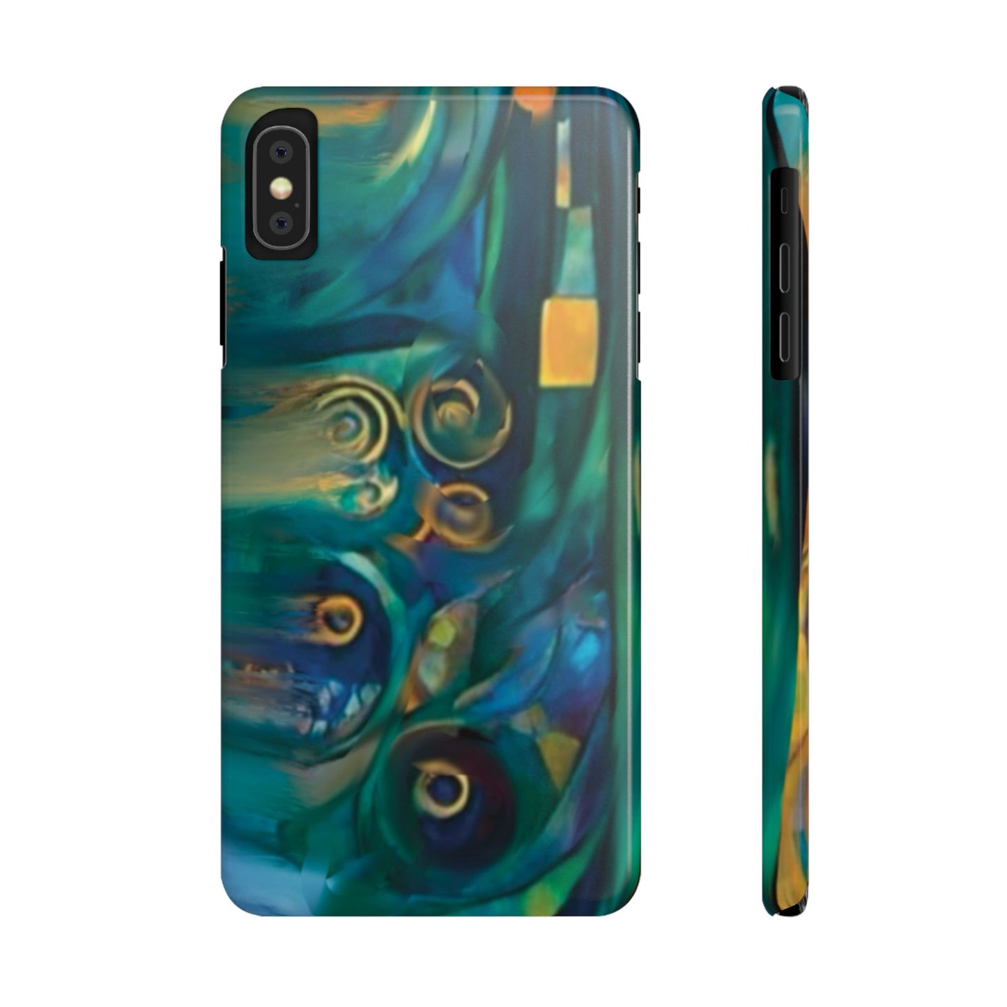 ' Modern Art Slim Phone Case -LOVE I-