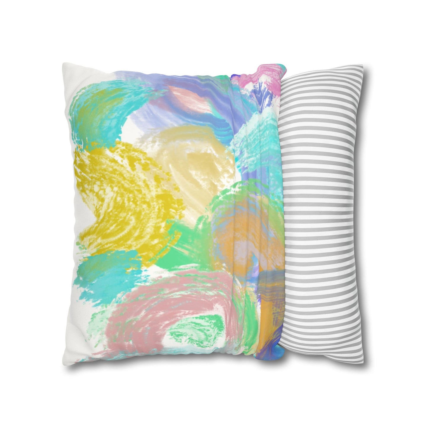 Copy of Square Pillowcase - Modern Art Portrait Watercolour Design