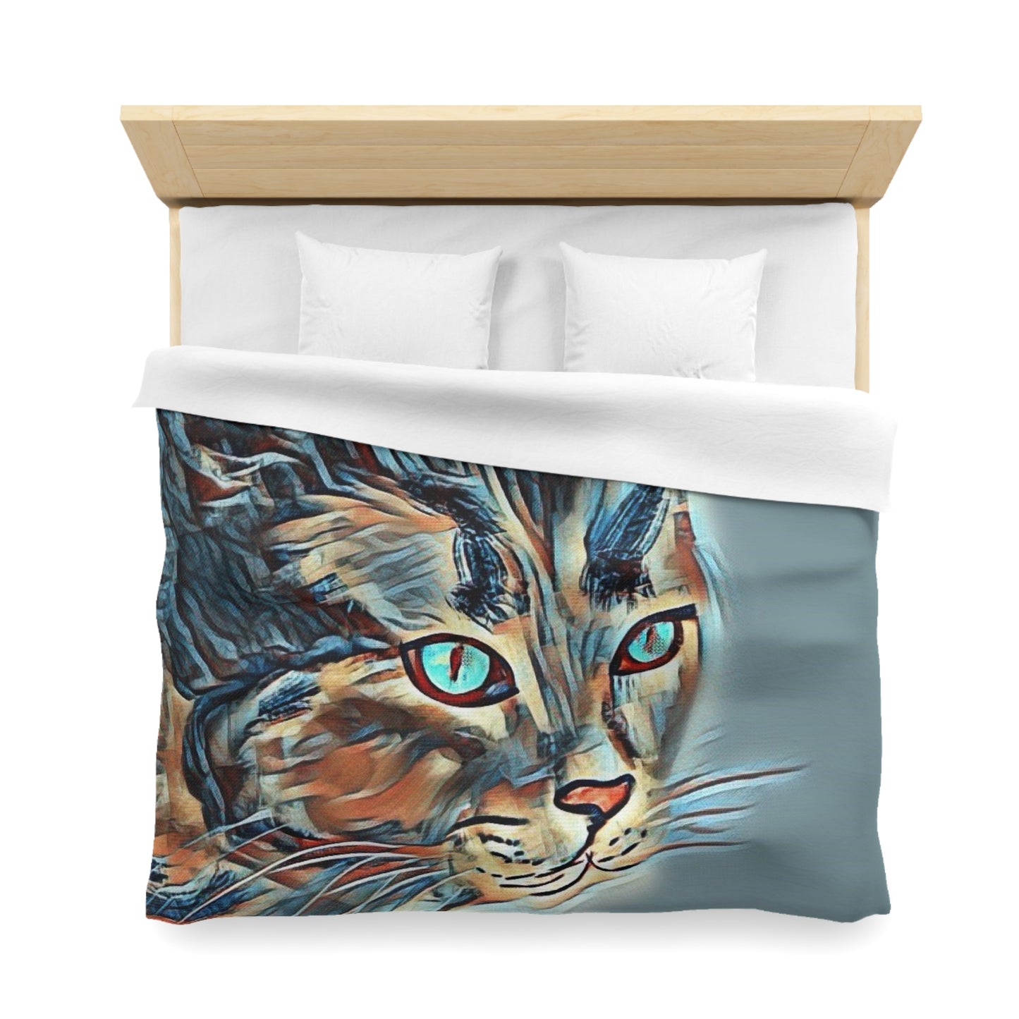 Serenity Microfiber Duvet Cover – Elegant Water ink painting for Cozy Bedrooms.