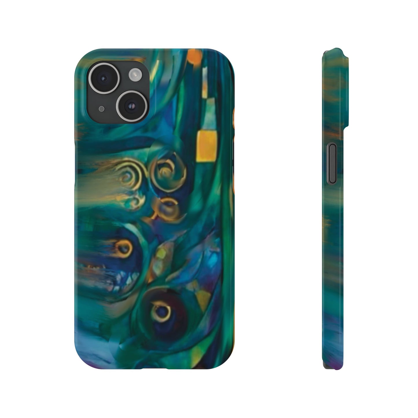 ' Modern Art Slim Phone Case -LOVE I-