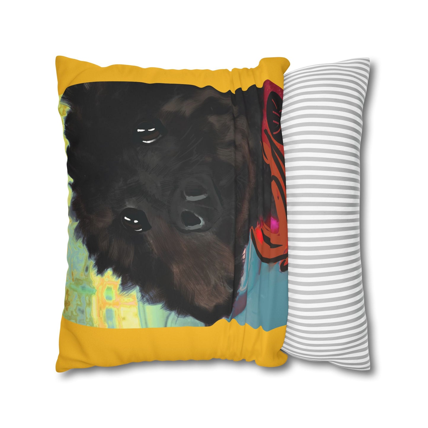 COAL Pillowcase - Modern Art Portrait Watercolour Design