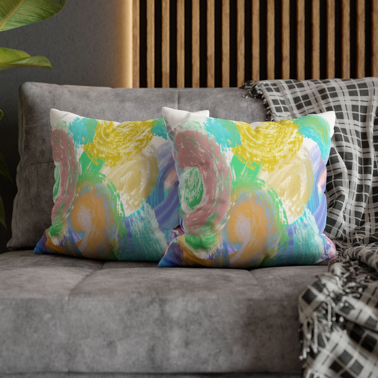 Copy of Square Pillowcase - Modern Art Portrait Watercolour Design