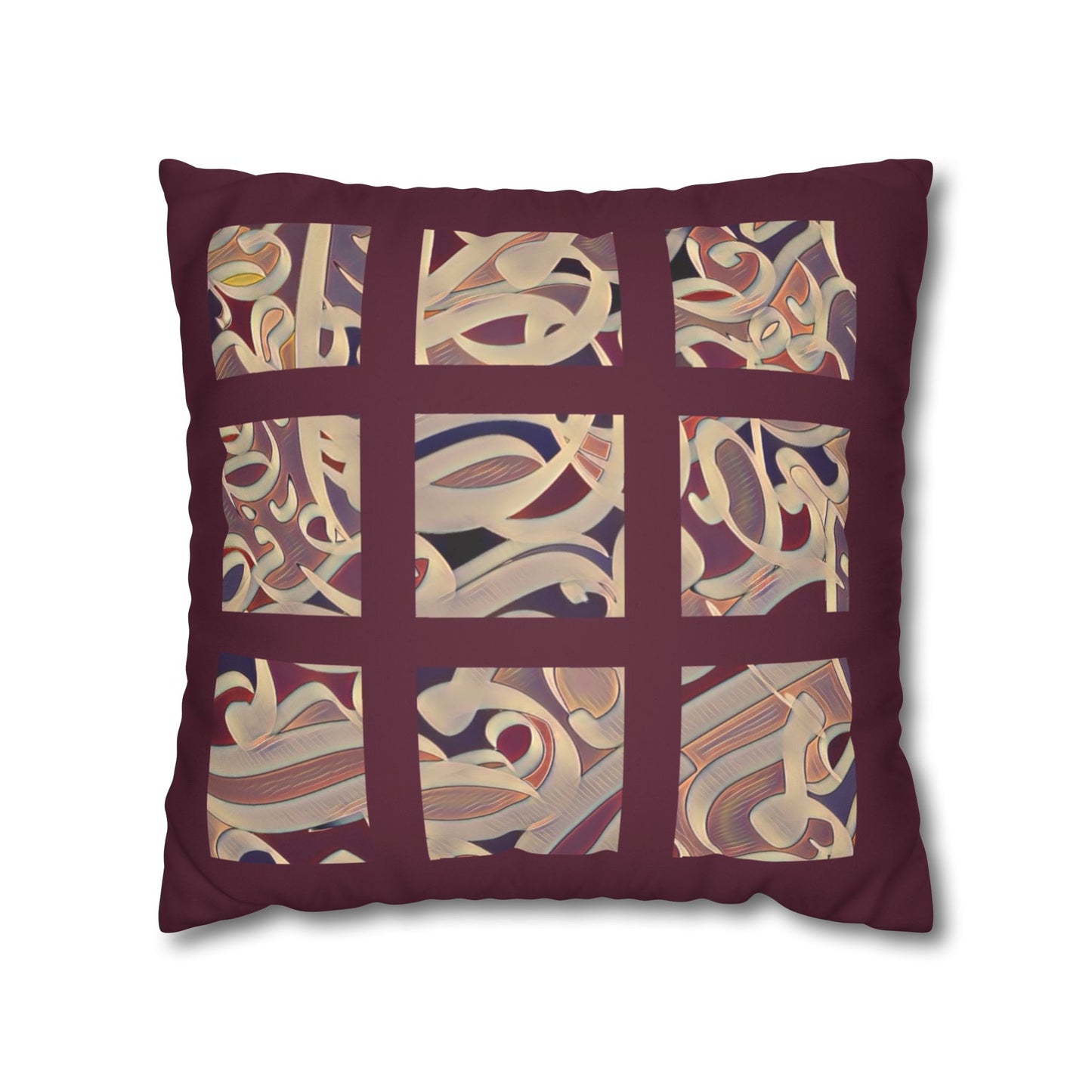 Copy of Copy of Square Pillowcase - Persian Calligraphy, Modern Handwriting Design