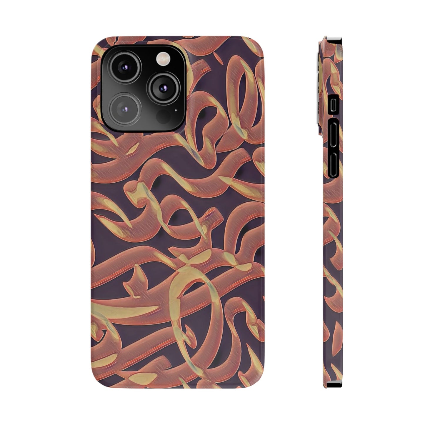 ' Modern Art Slim Phone Case -LOVE I-