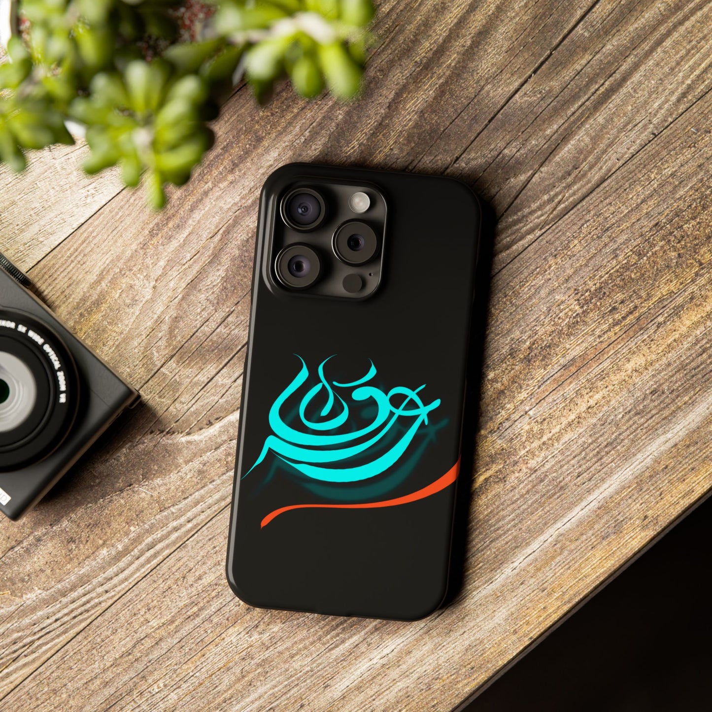 ' Modern Art Slim Phone Case -LOVE