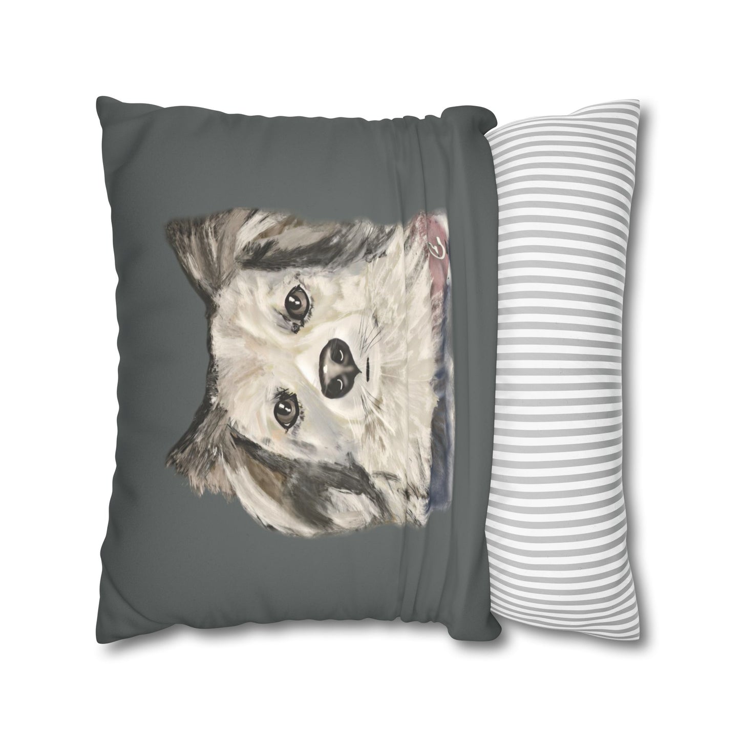 Dog Faux Suede Pillowcase - Pet Home Design