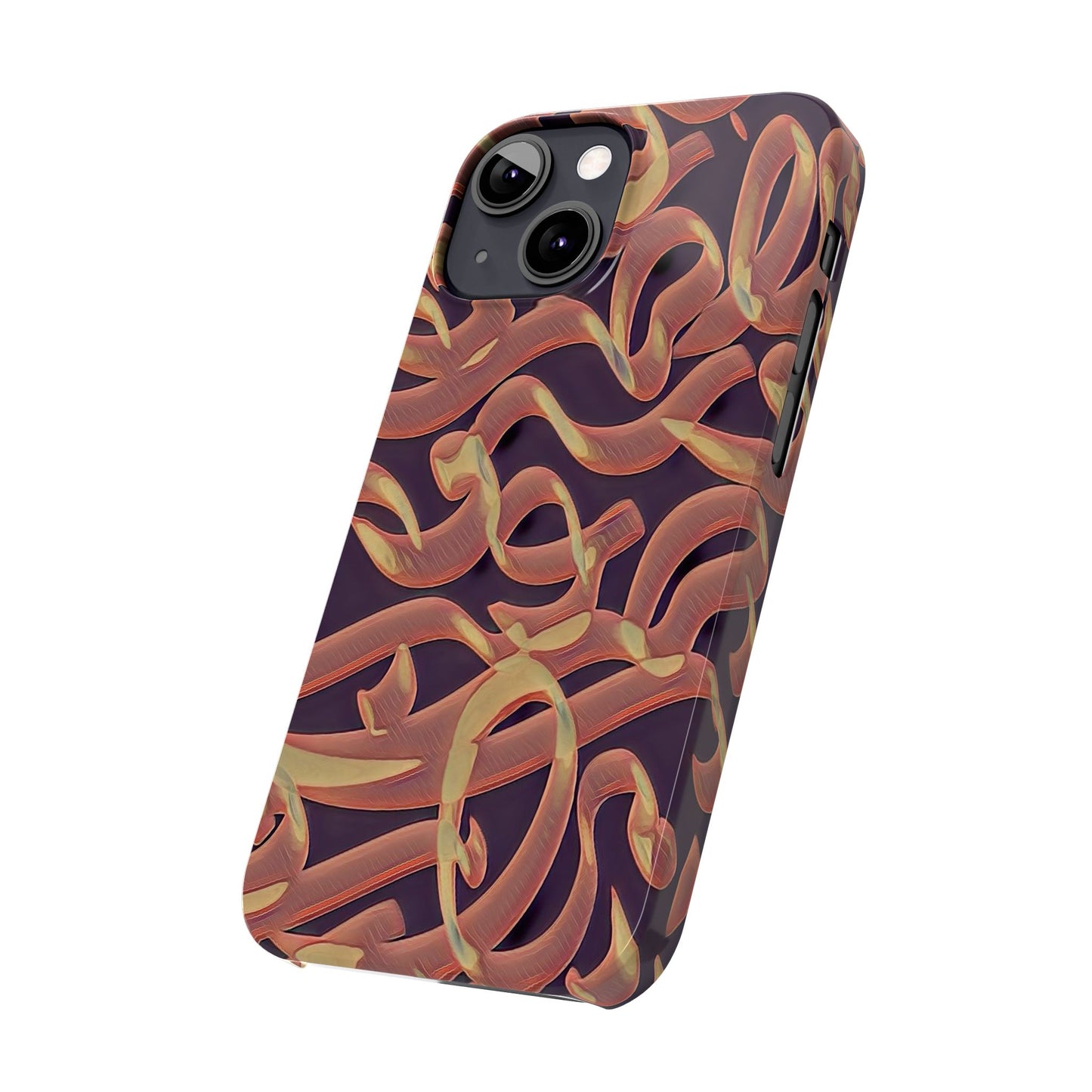 ' Modern Art Slim Phone Case -LOVE I-