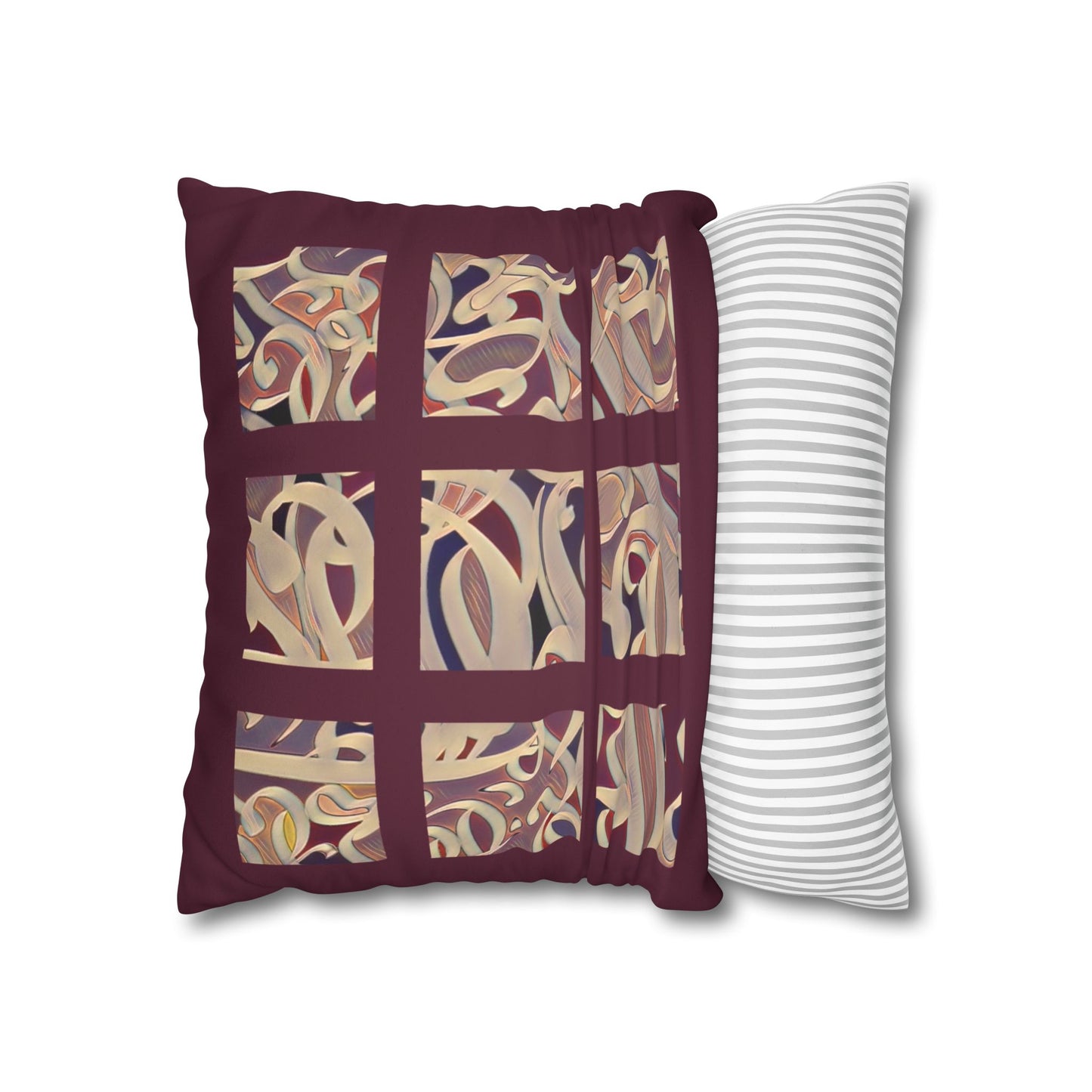 Copy of Copy of Square Pillowcase - Persian Calligraphy, Modern Handwriting Design
