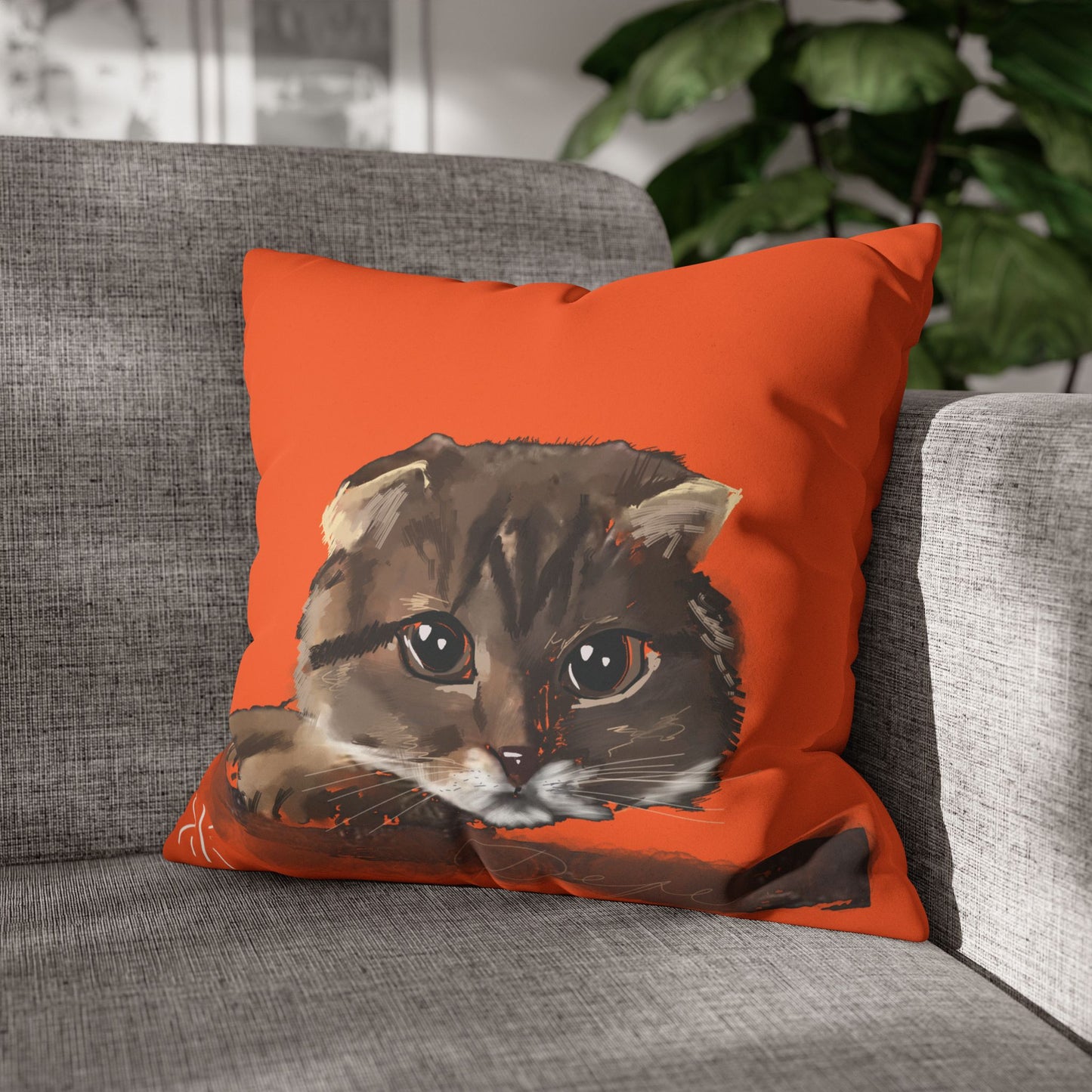 Pepe Pillowcase - Modern Art Portrait Watercolour Design