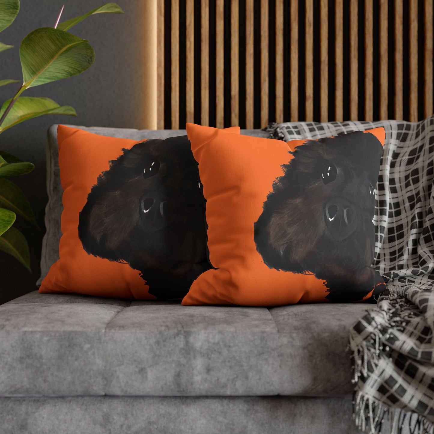 COAL Pillowcase - Modern Art Portrait Watercolour Design