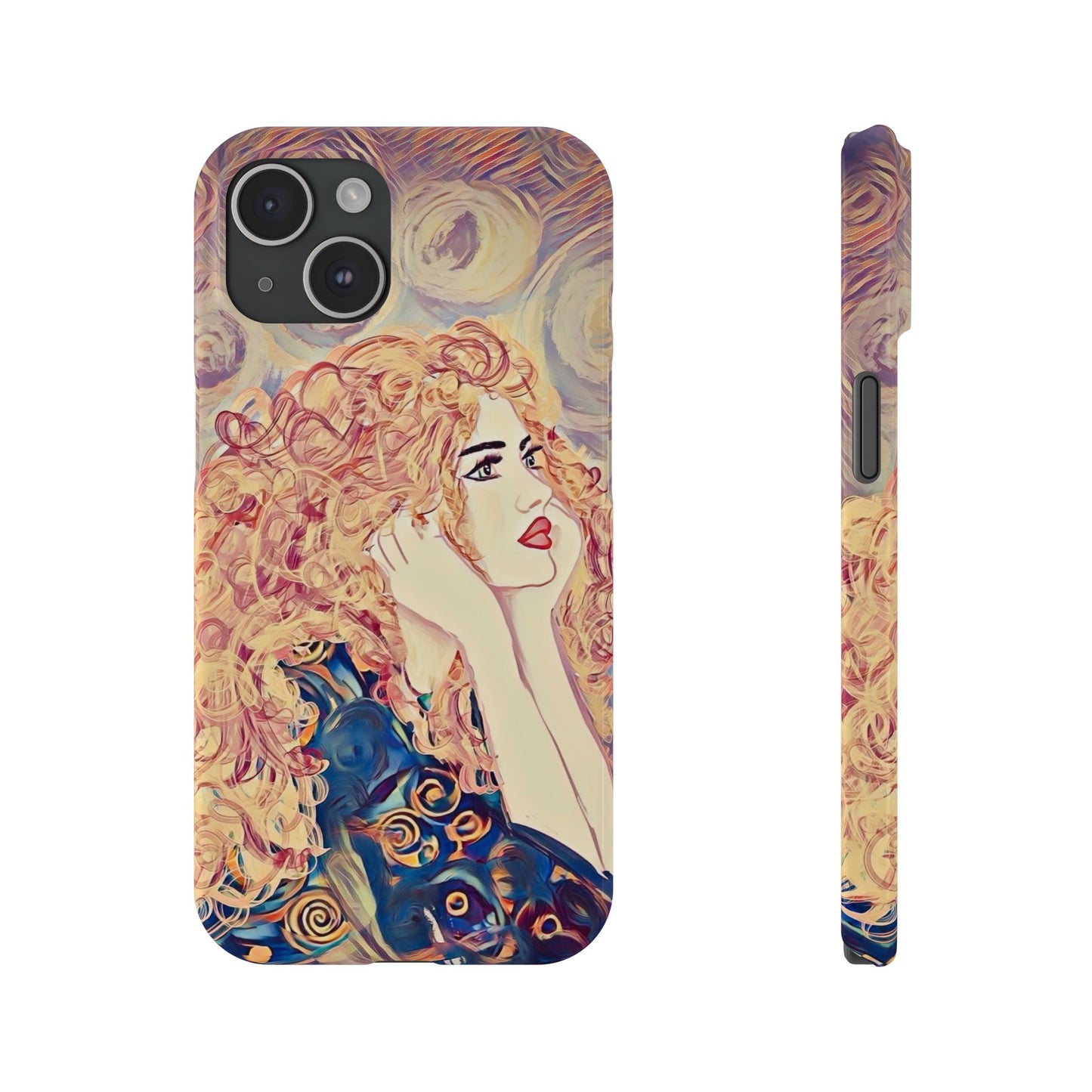 ' Modern Art Slim Phone Case -LOVE,