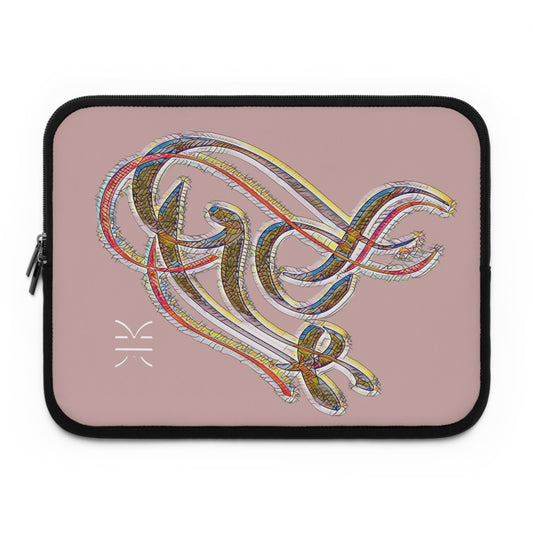 Kalli K Laptop Sleeve - Modern  Calligraphy Design