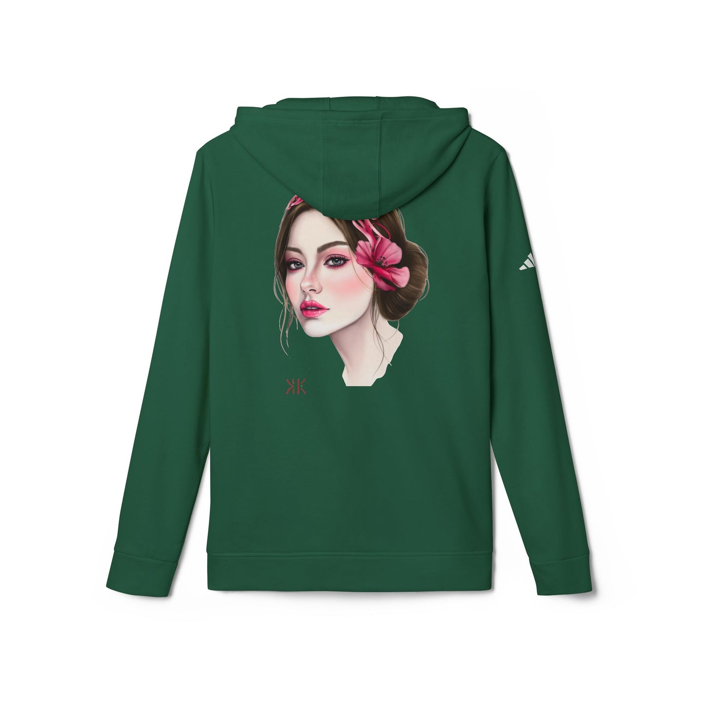 Kalli K X Adidas Unisex Fleece Hoodie- calligraphy headband