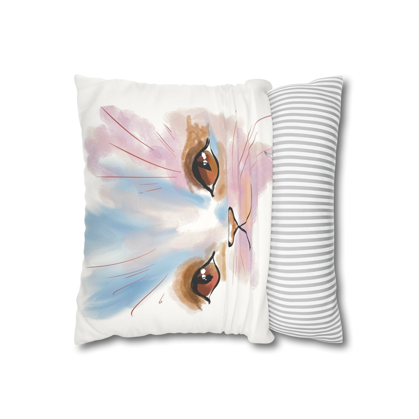 Kitty Faux Suede Pillowcase - Pet Home Design