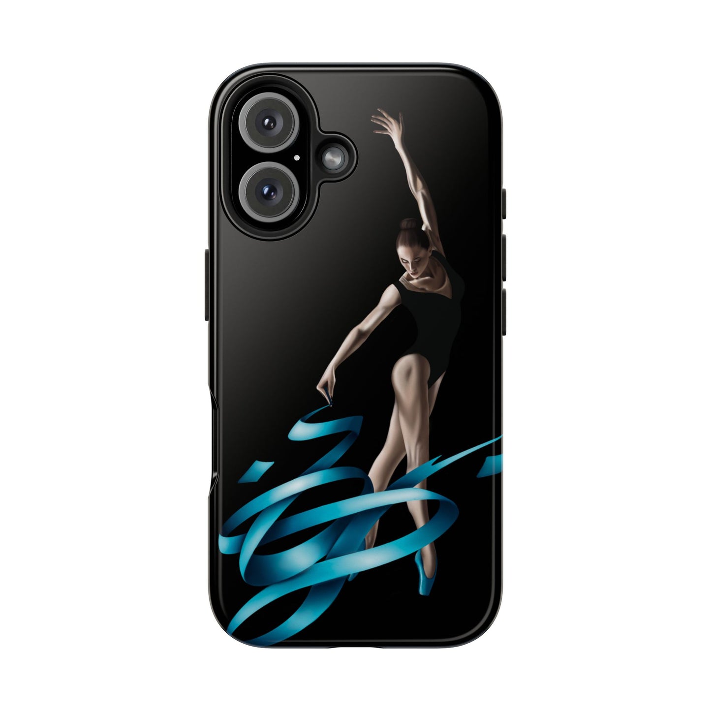 Phone Case - Ballerina with Blue Ribbon Persian Calligraphy Design