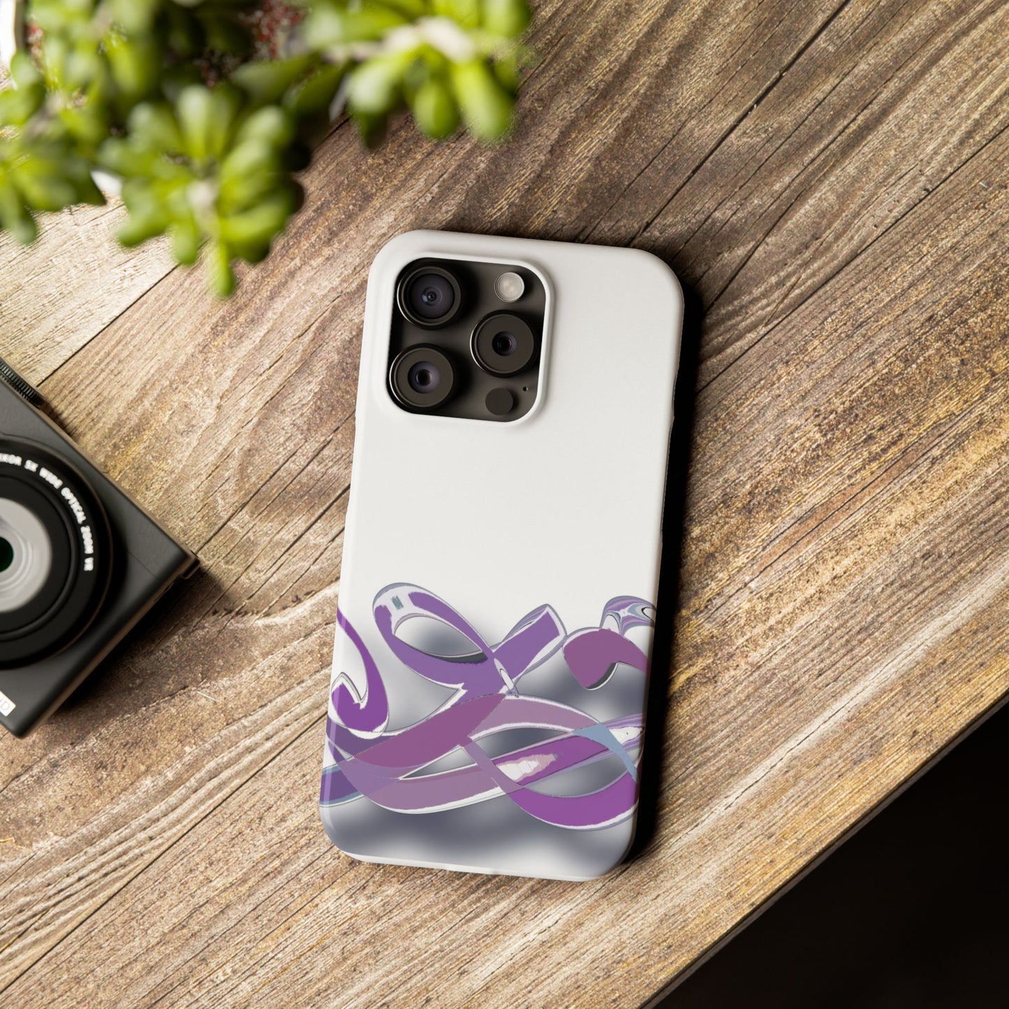 ' Modern Art Slim Phone Case -Calligraphy