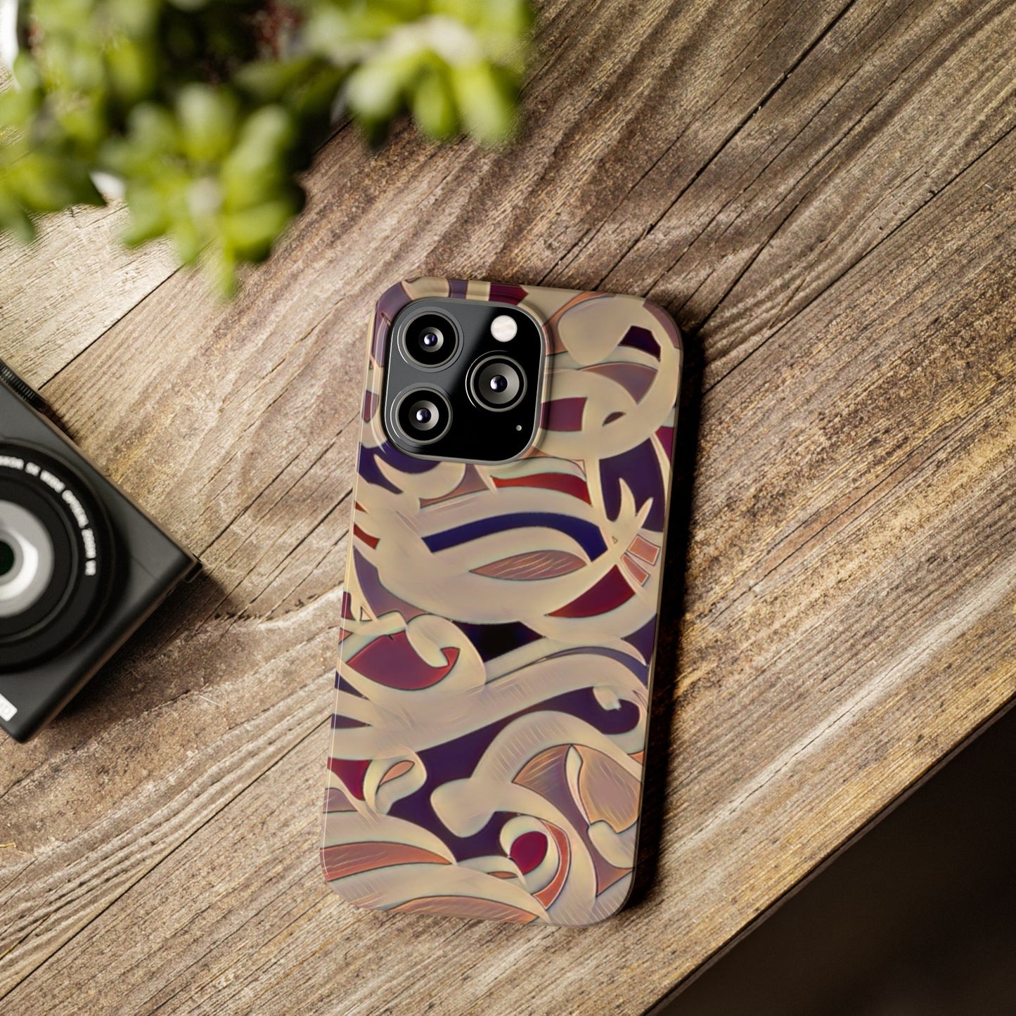 ' Modern Art Slim Phone Case -LOVE